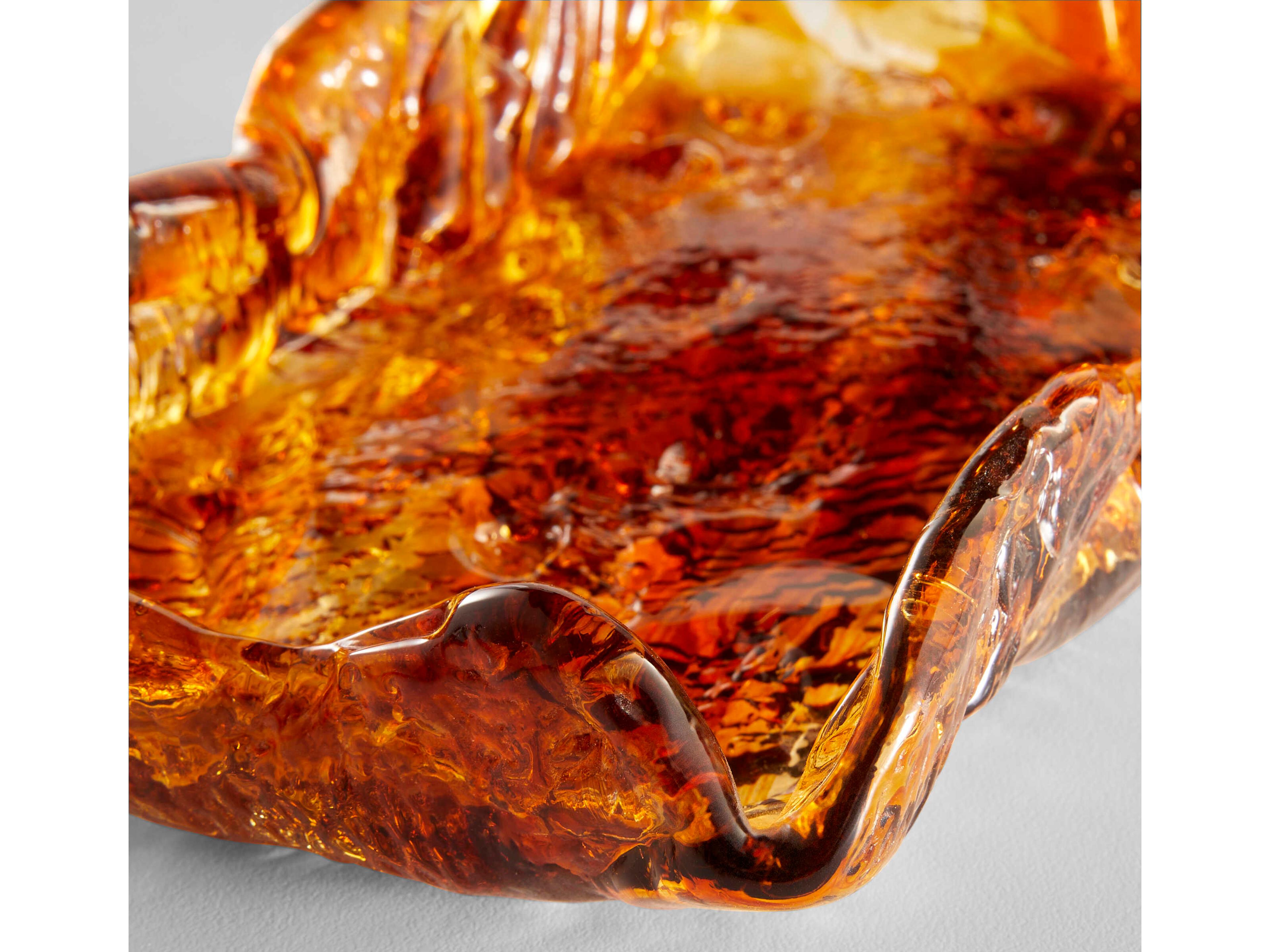 Cyan Design Amber Molten Serving Tray