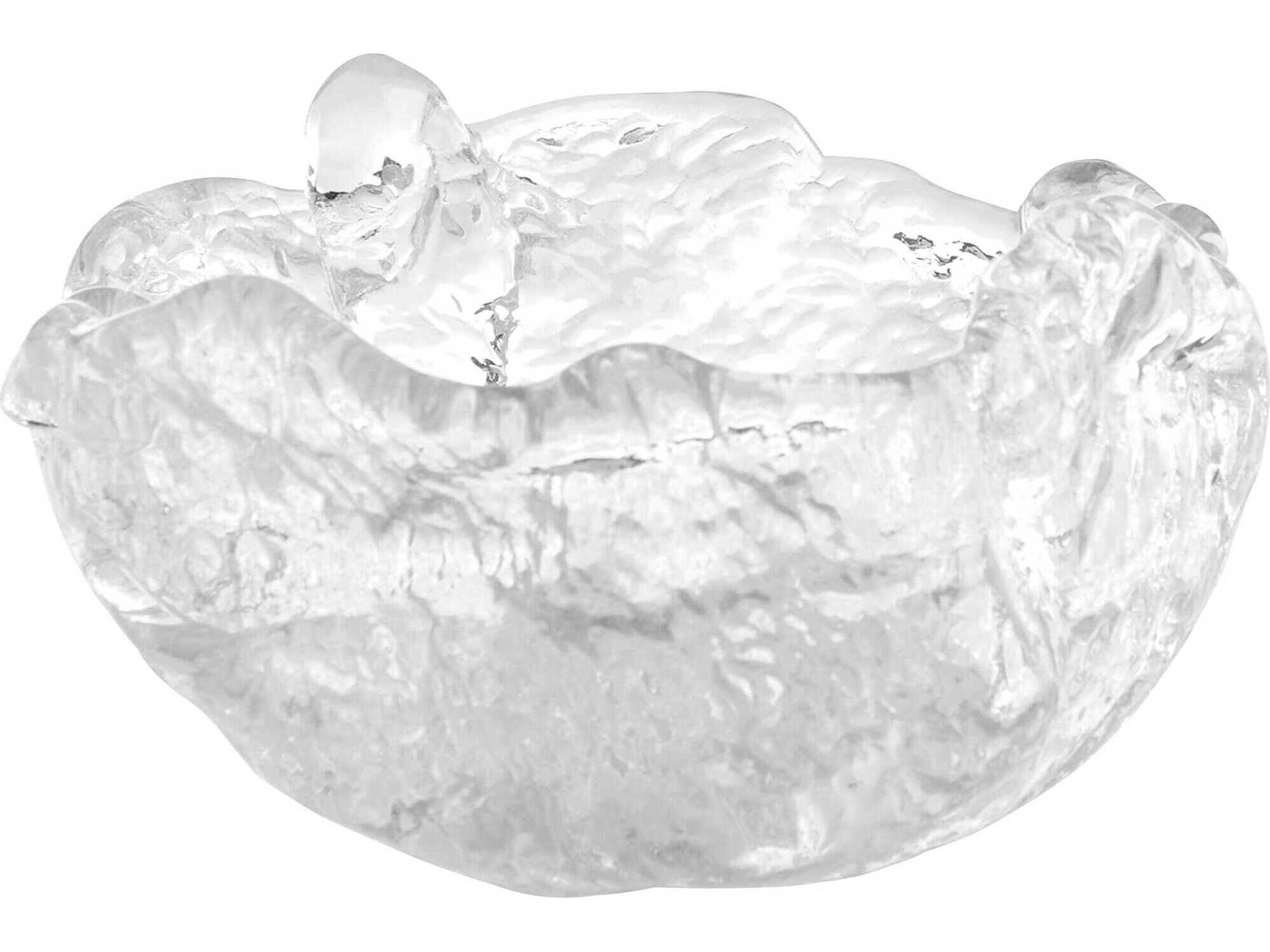 Clear Molten Decorative Bowl