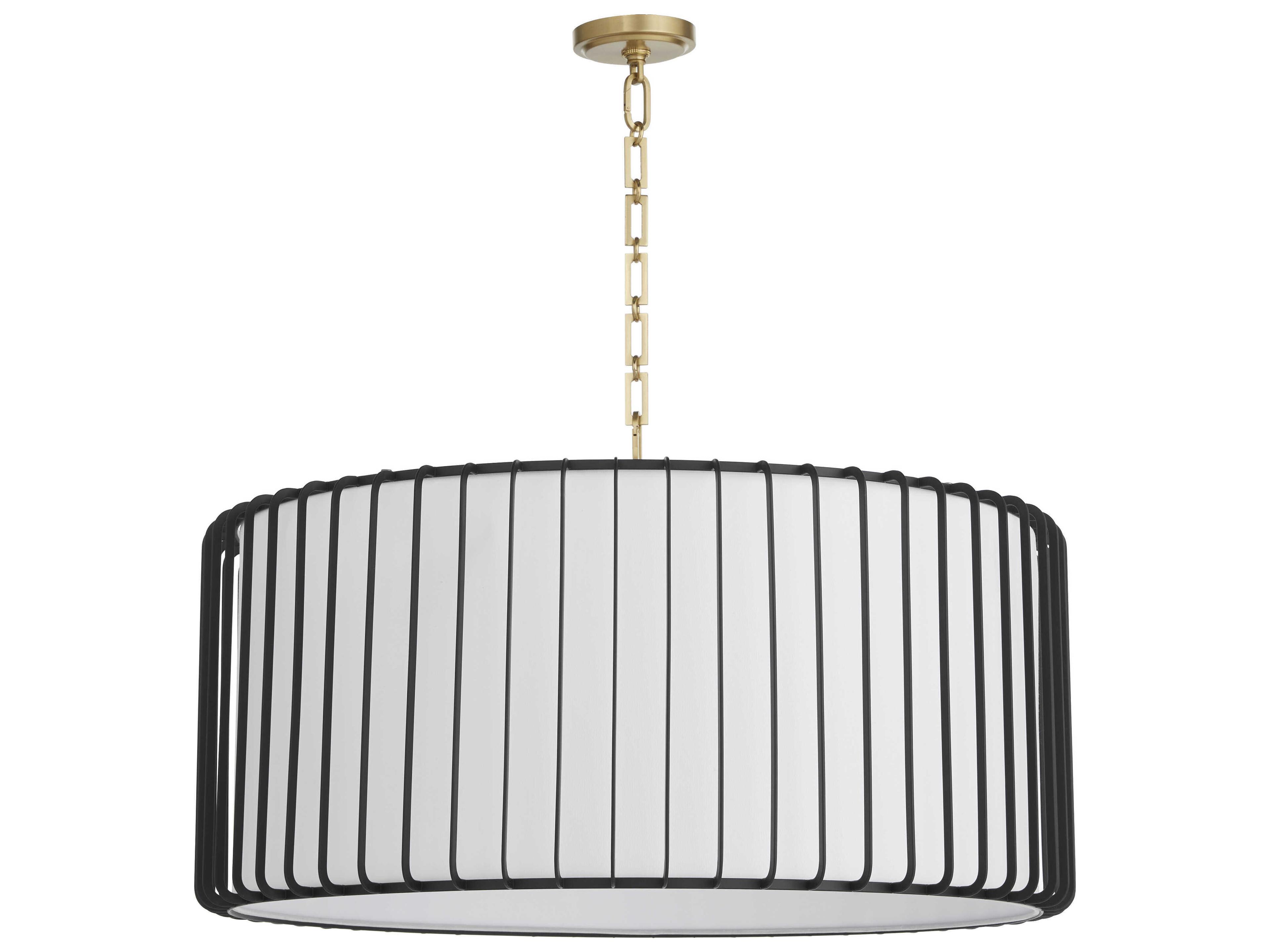 Tuxedo 4-Light Black Pendant