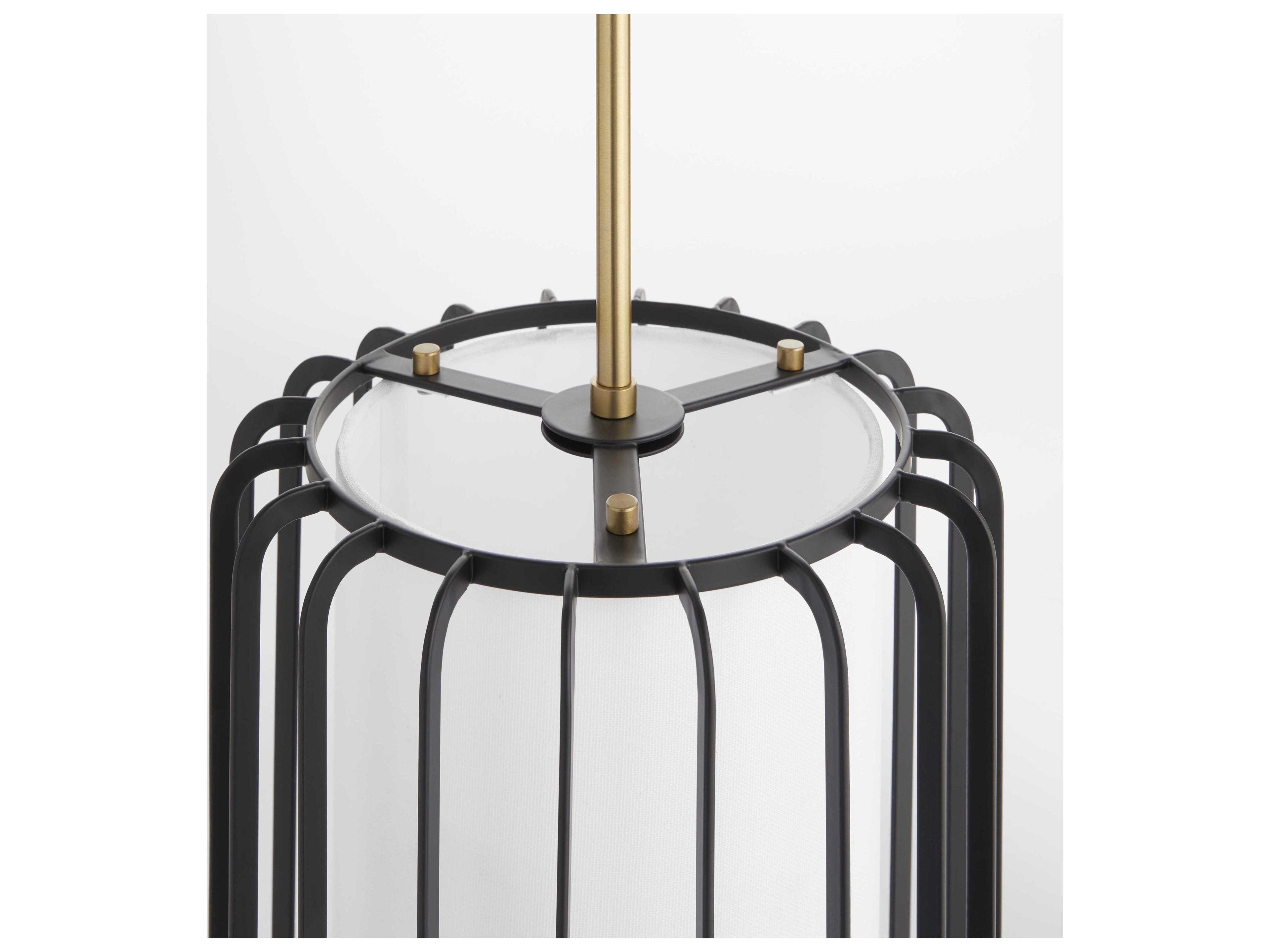 Cyan Design Tuxedo 1-Light Black Cylinder Mini Pendant