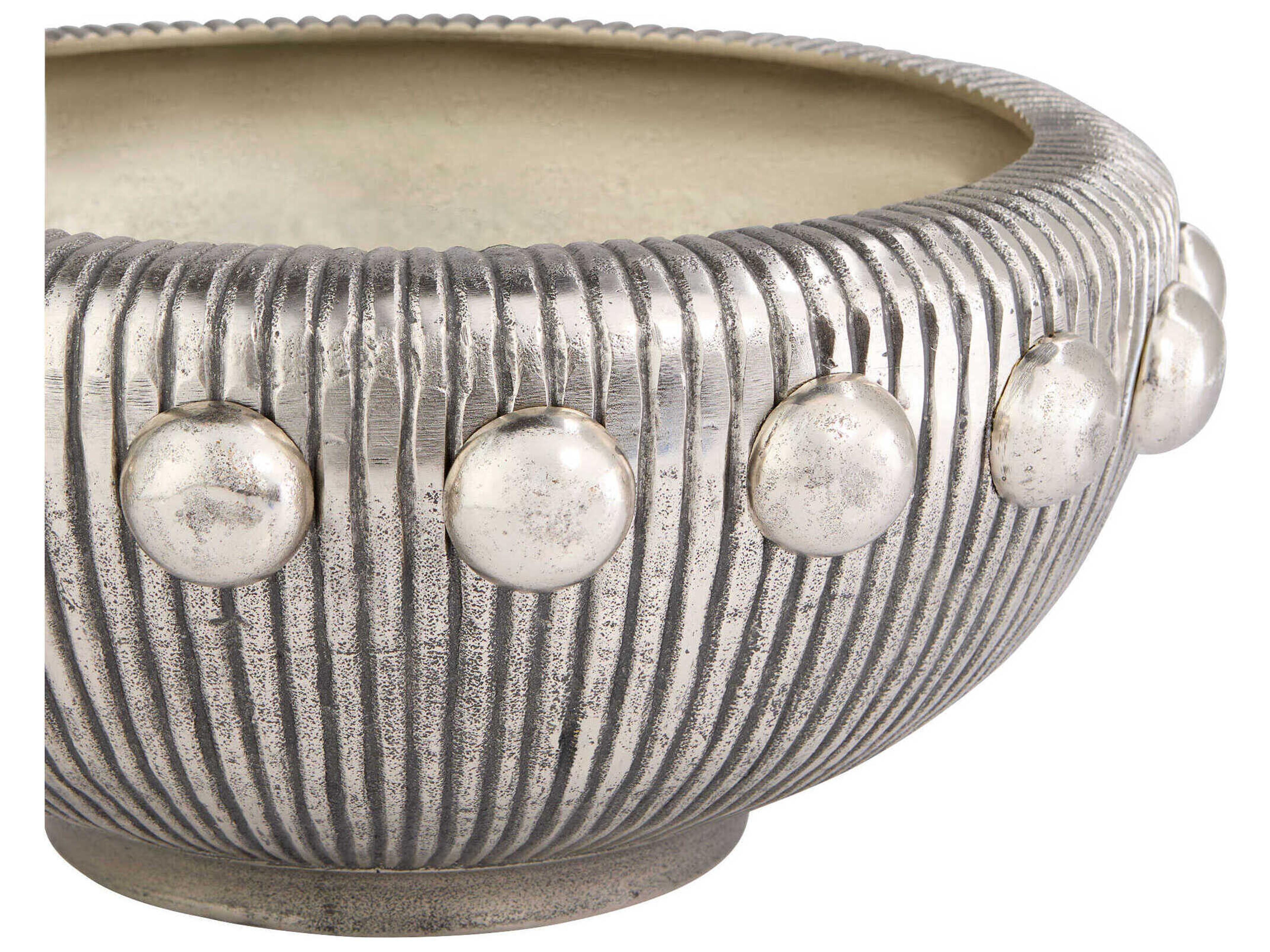 Cyan Design Antique Nickel Batten Decorative Bowl