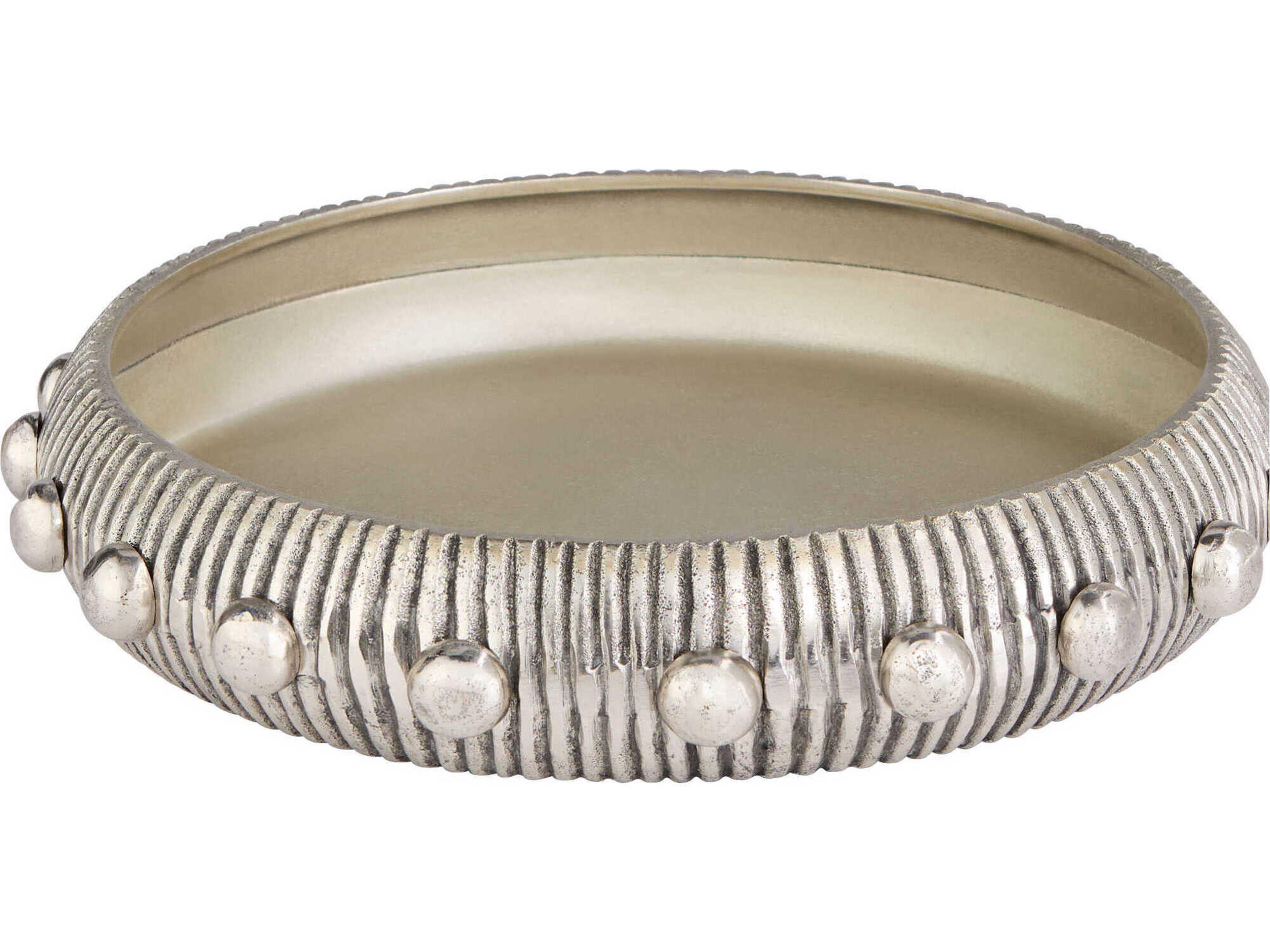 Cyan Design Antique Nickel Batten Serving Tray