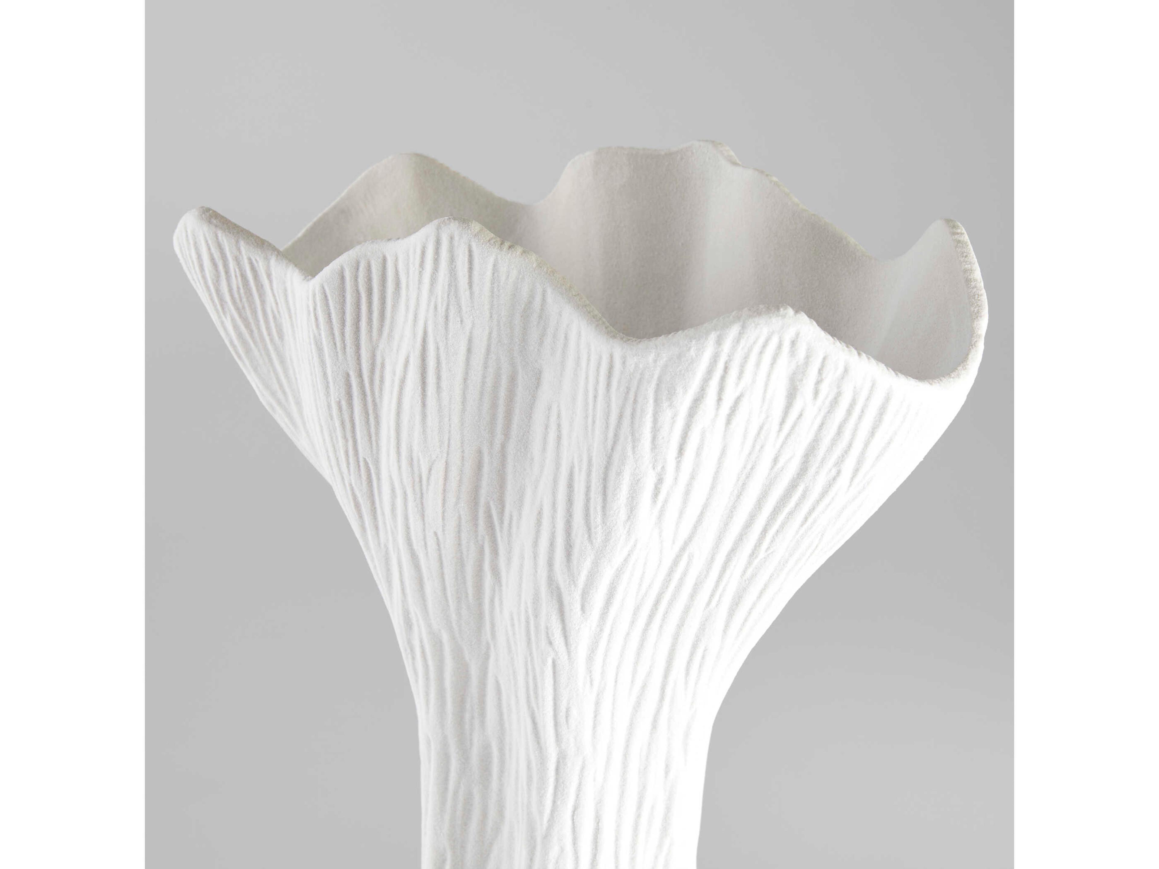 Cyan Design White Tulip Vase