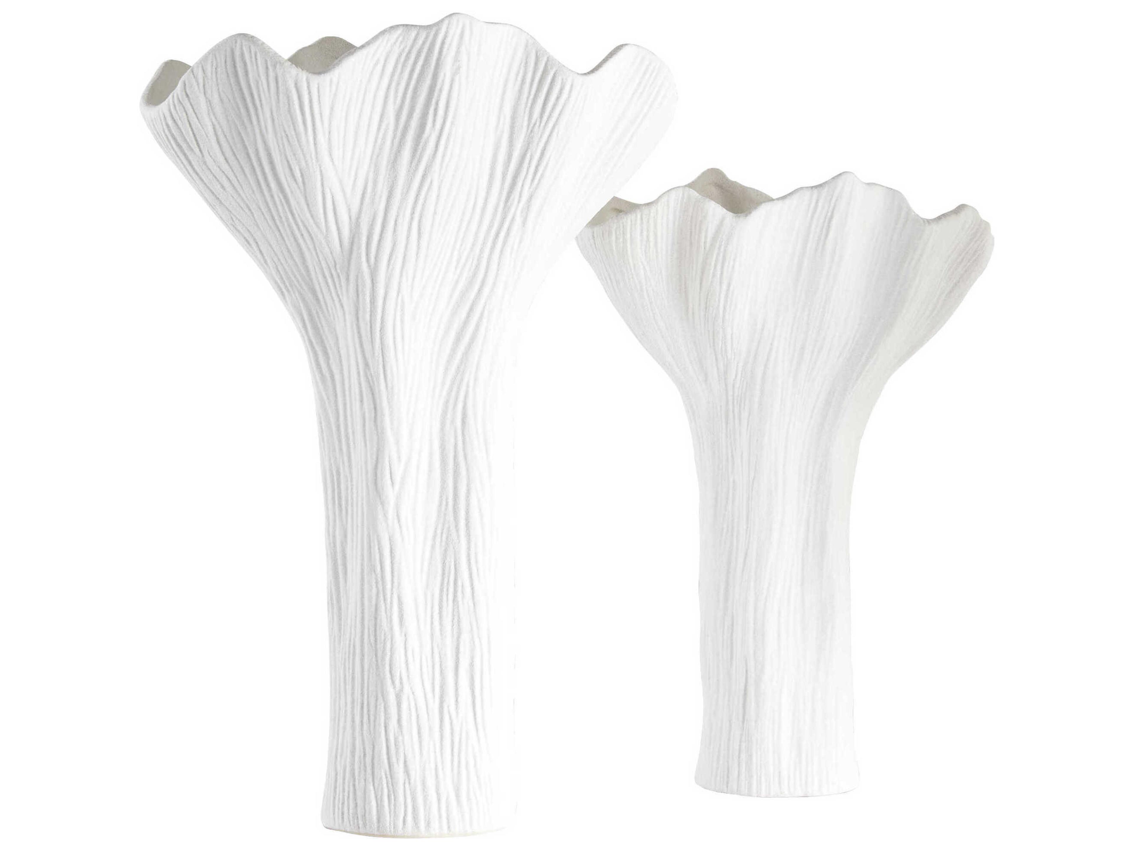 Cyan Design White Tulip Vase