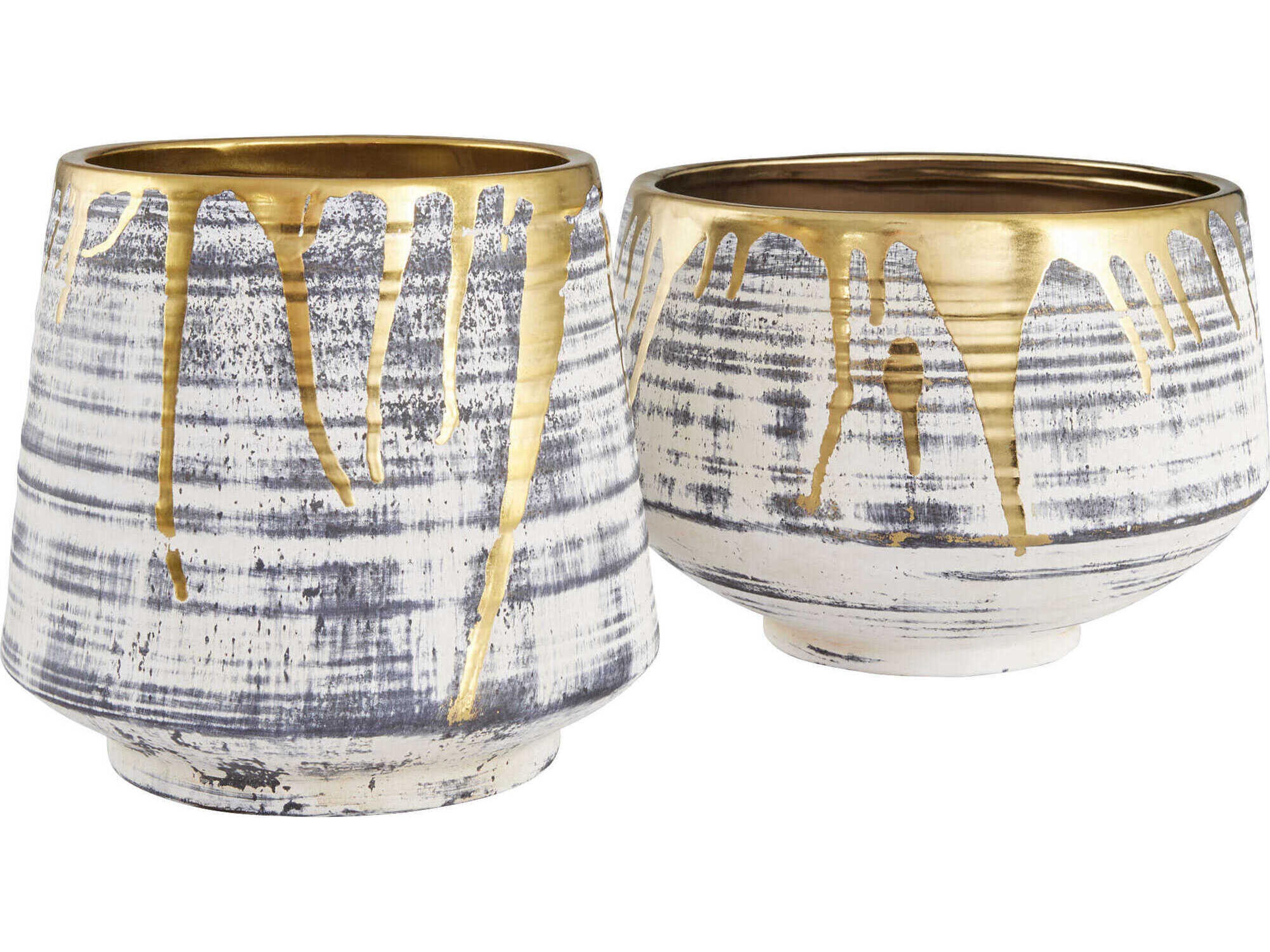 Cyan Design Athenian Beige Black Planter