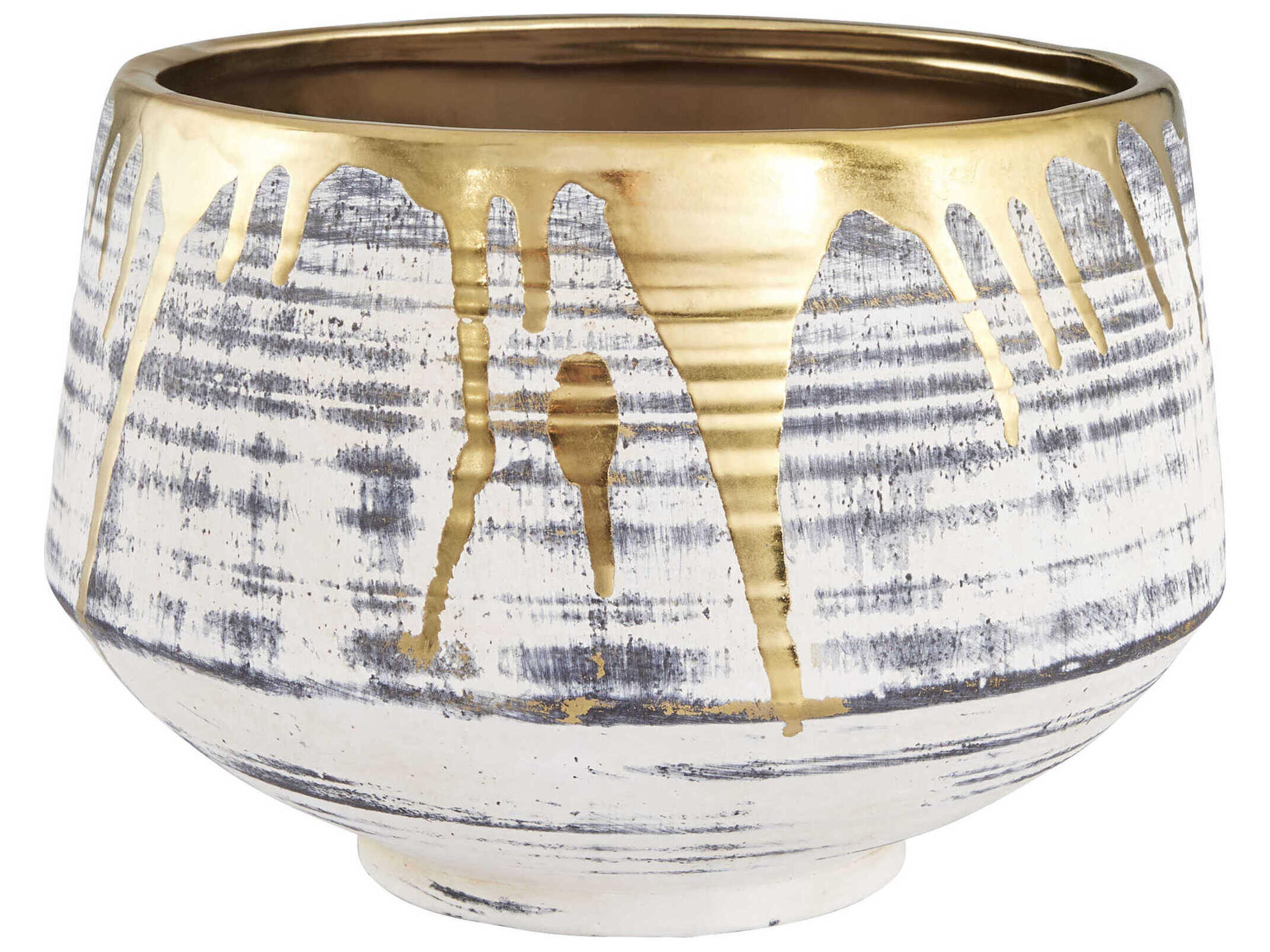 Beige Black Athenian Decorative Bowl