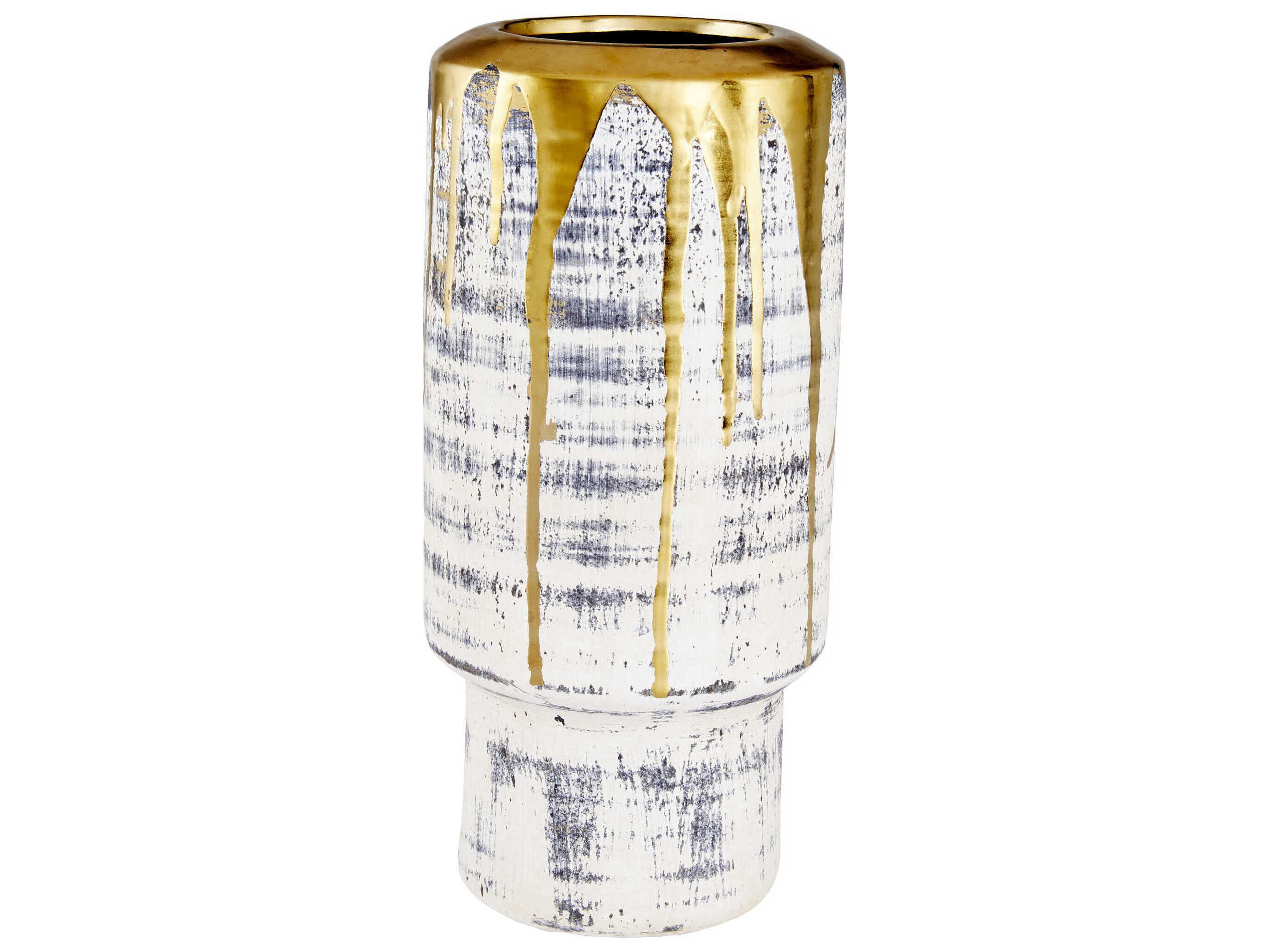 Beige Black Athenian Vase