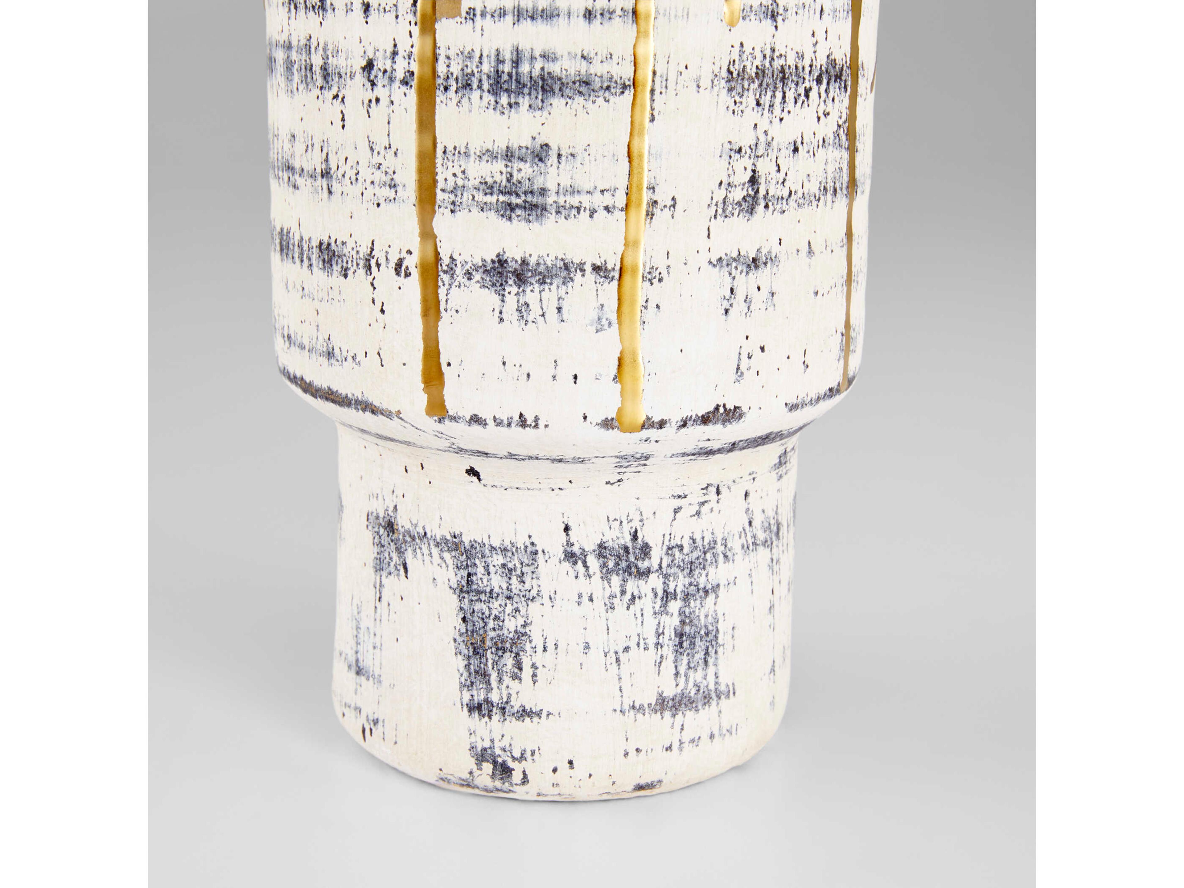 Cyan Design Beige Black Athenian Vase