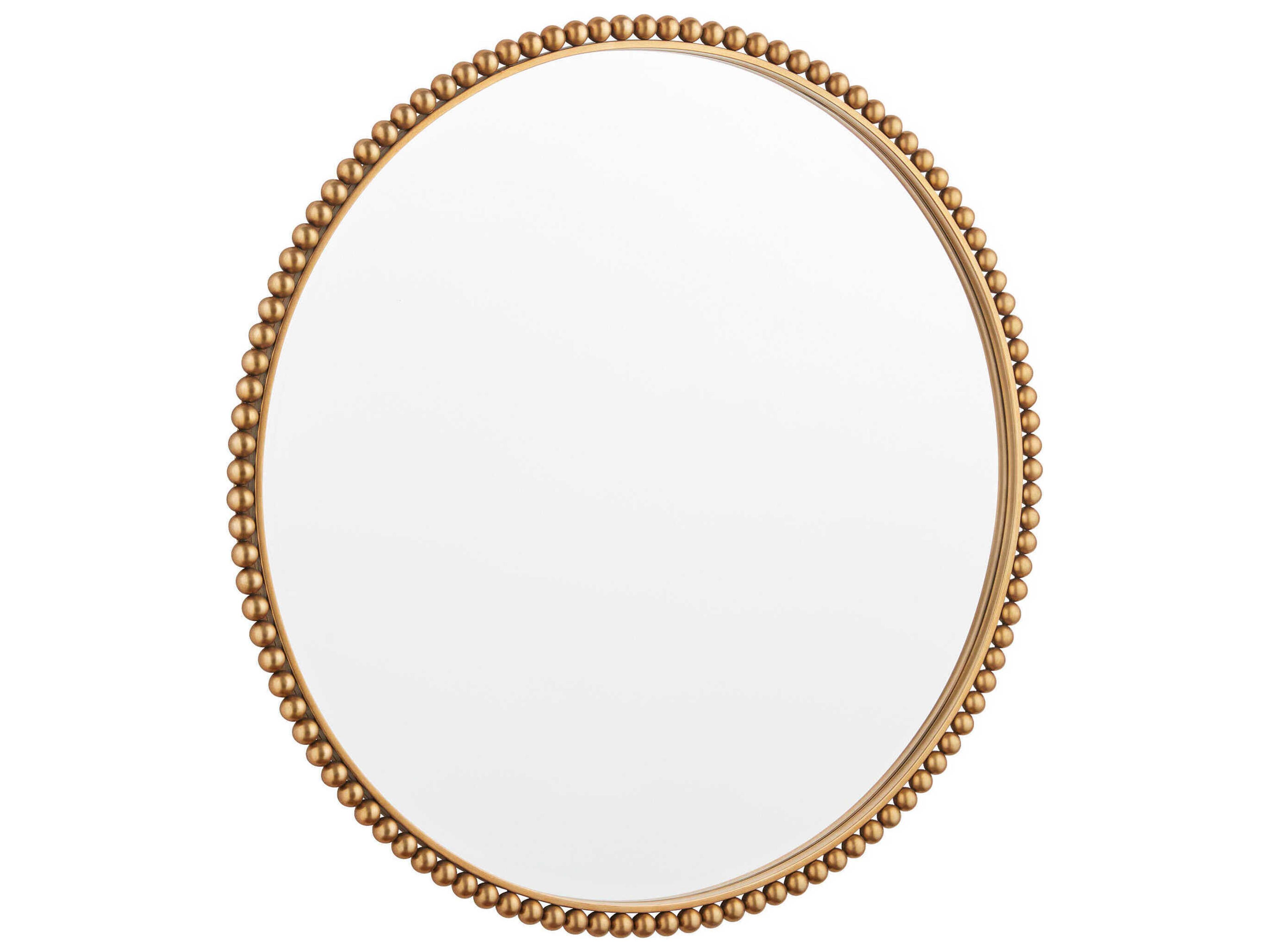 Hepburn Gold Round Wall Mirror