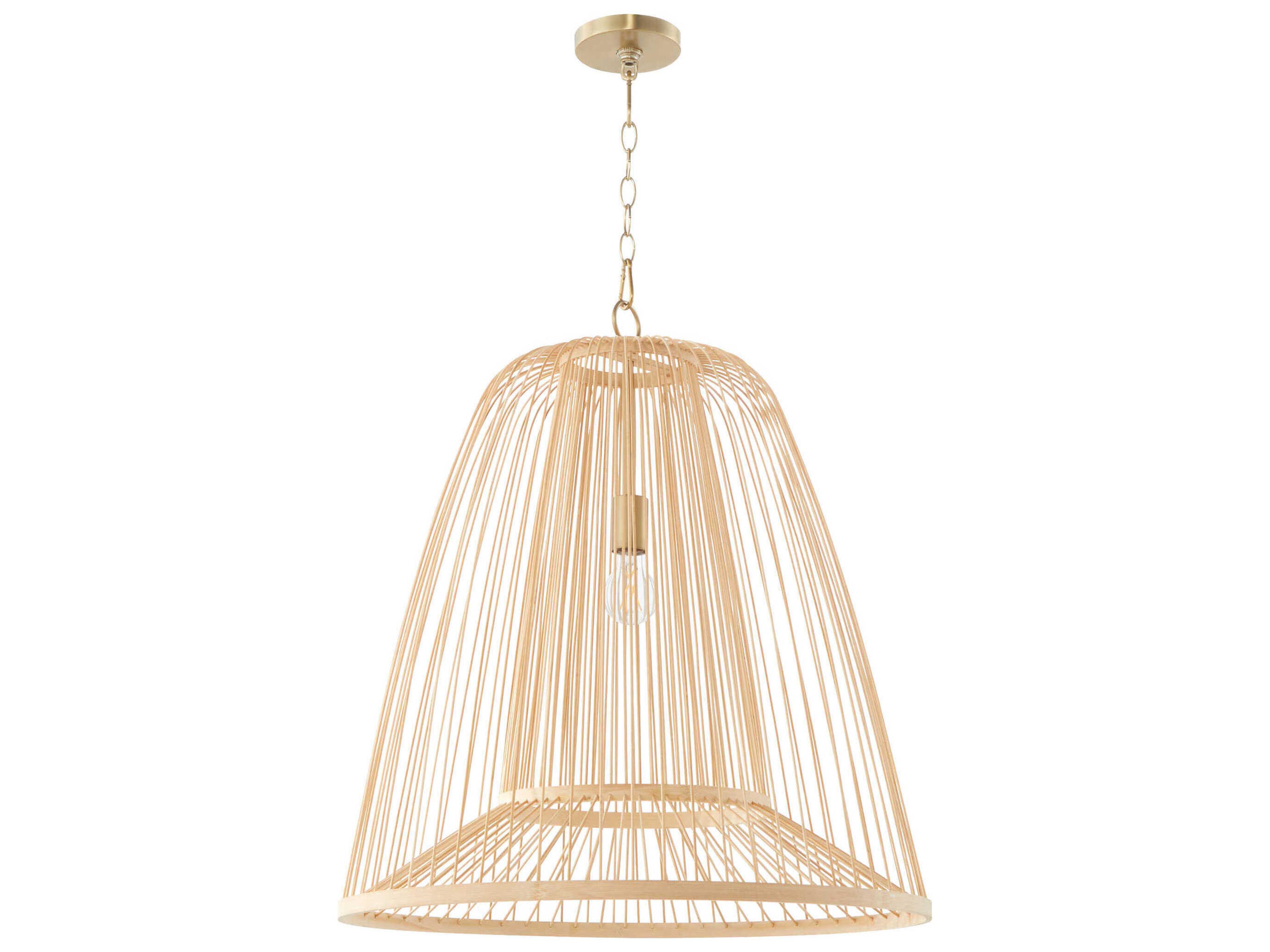 Terrae 1-Light Aged Brass Pendant