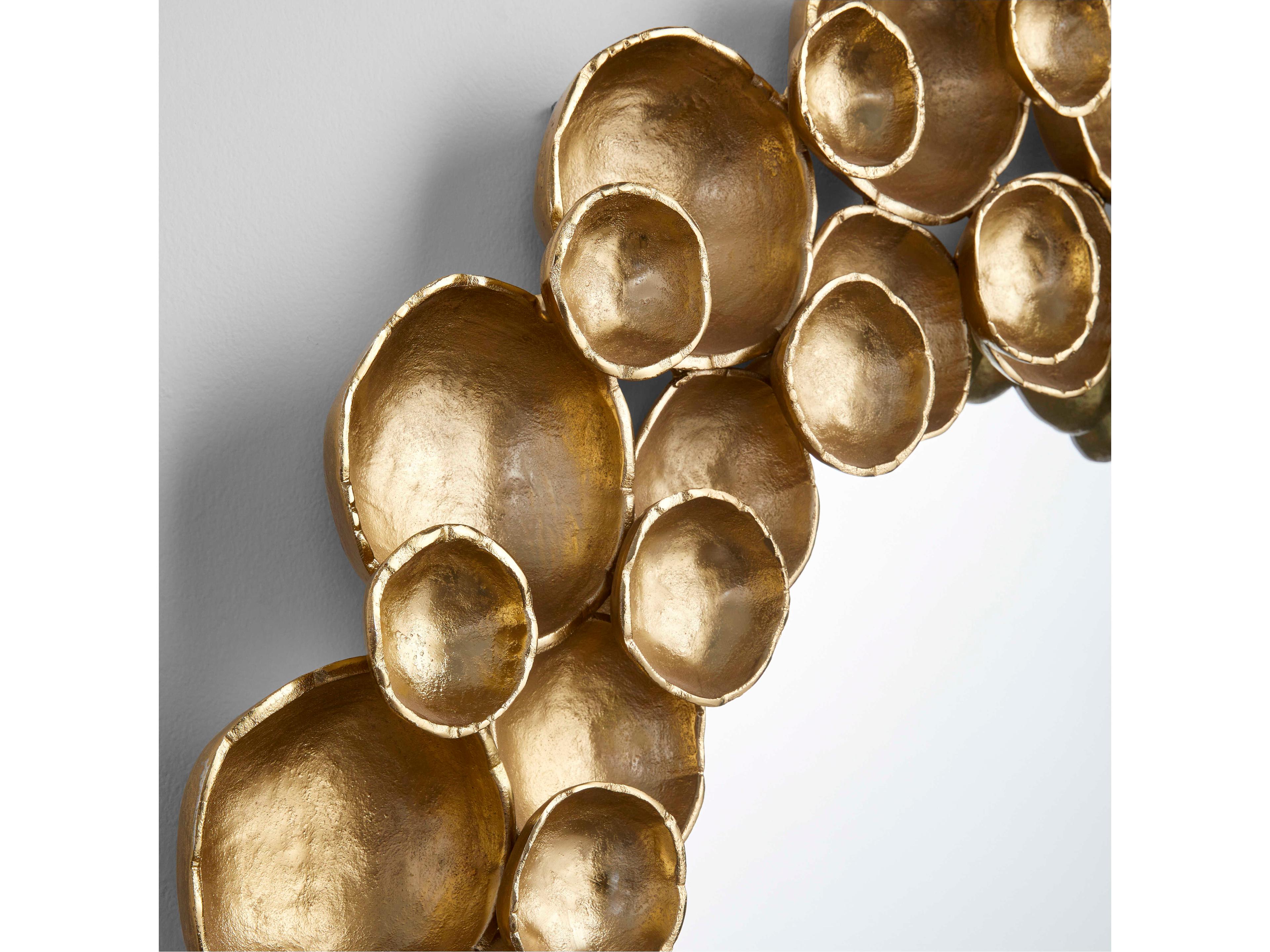 Cyan Design Gala Antique Brass Round Wall Mirror