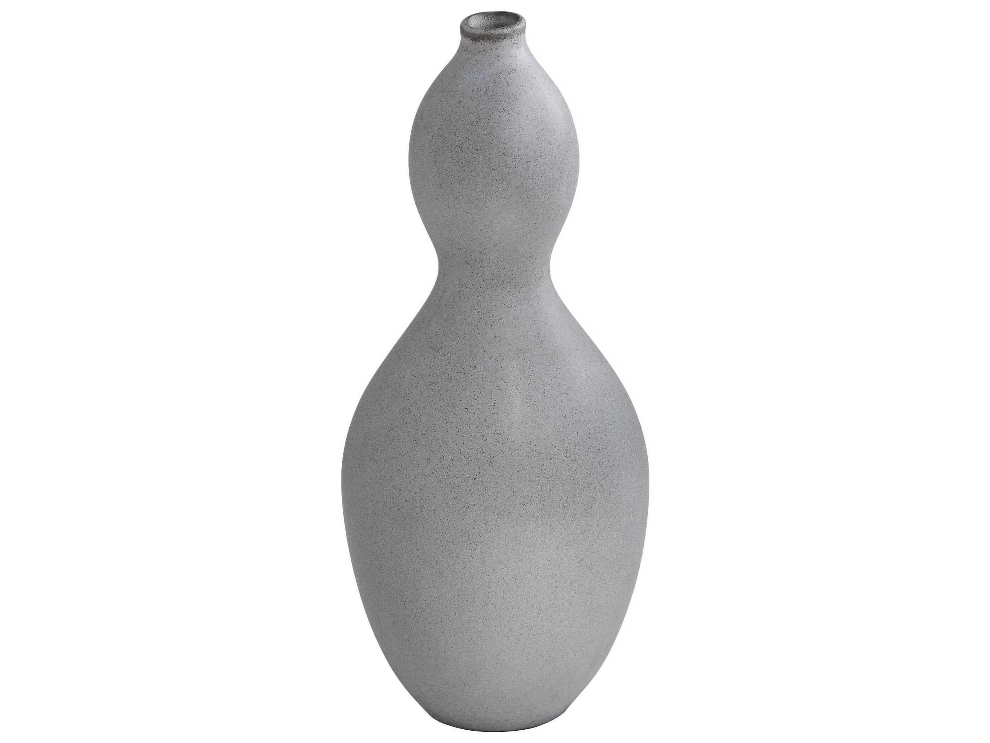 Cyan Design Semi Matte Stone Grey Calabaza Vase