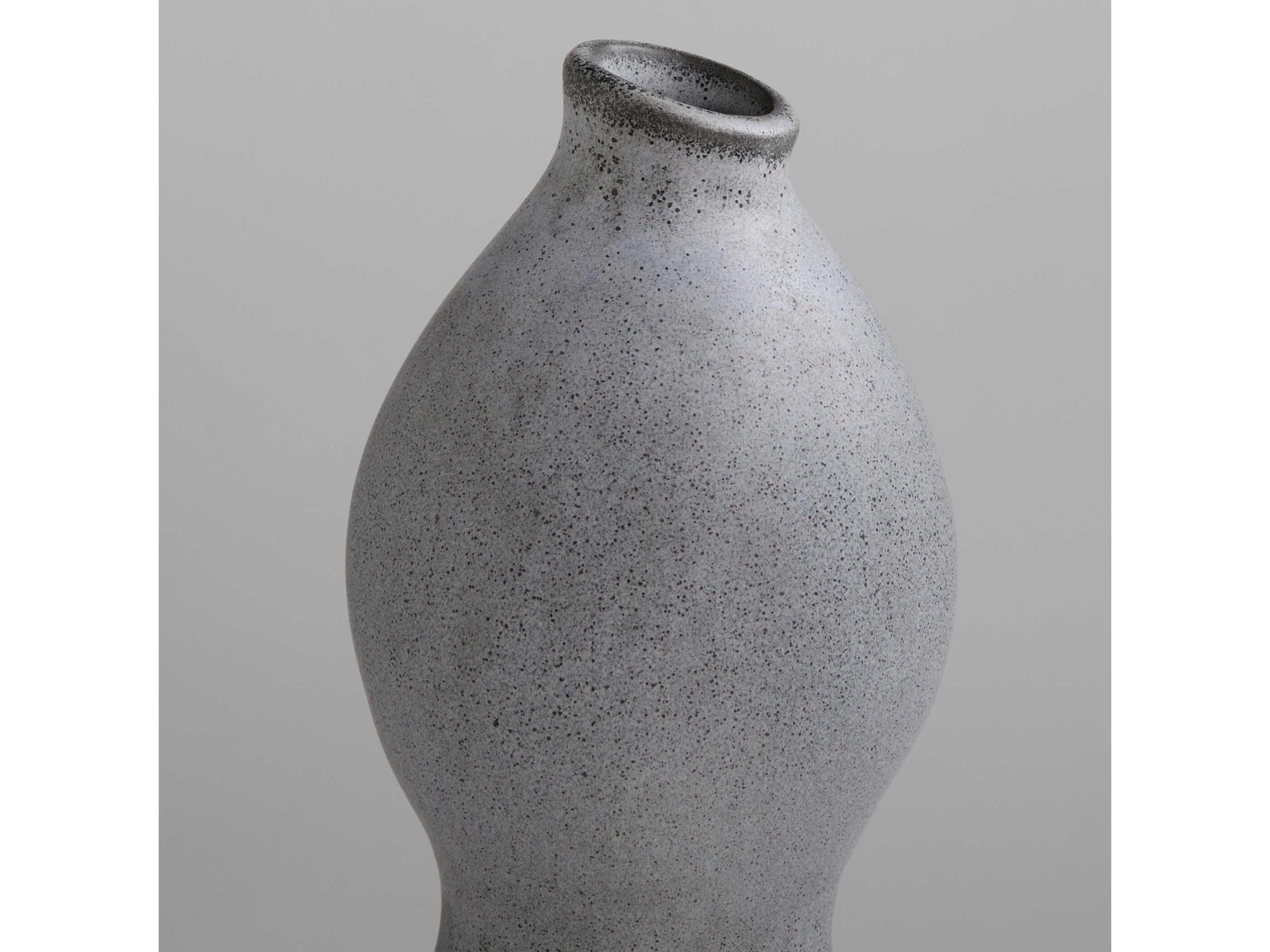 Cyan Design Semi Matte Stone Grey Calabaza Vase