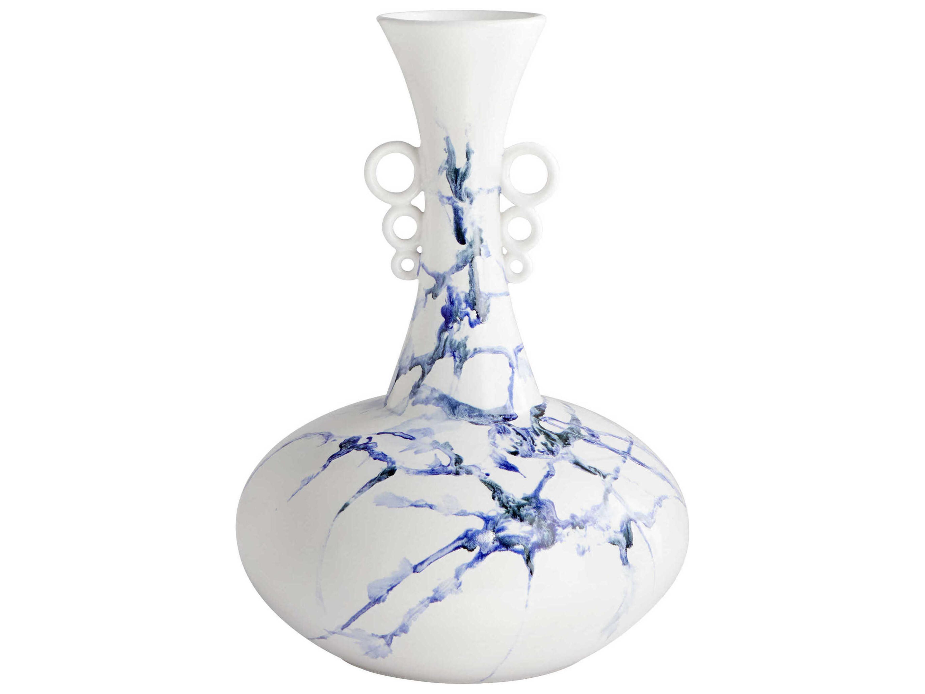White Cobalt Blue Black Nola Vase