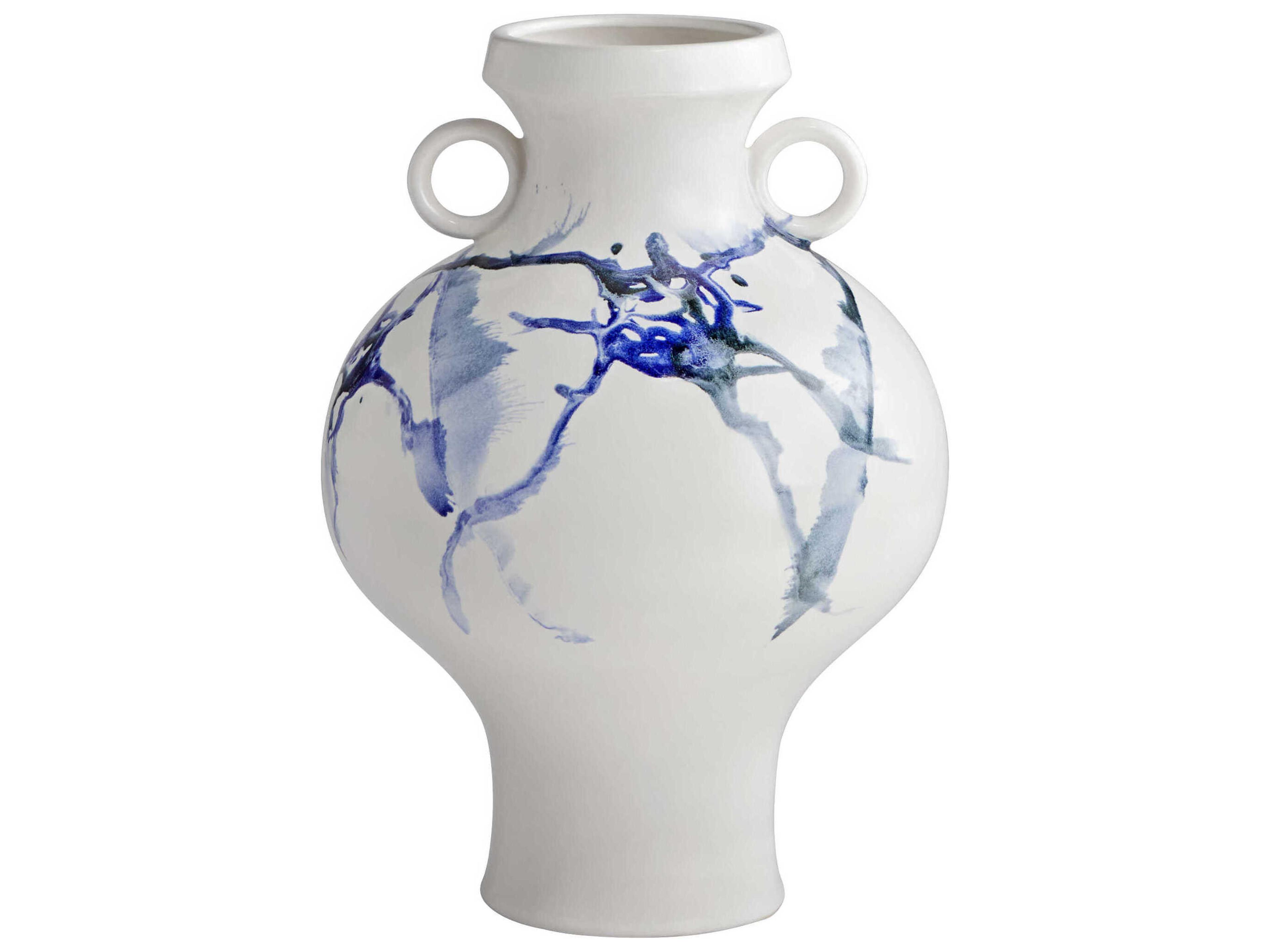 White Cobalt Blue Black Nola Vase