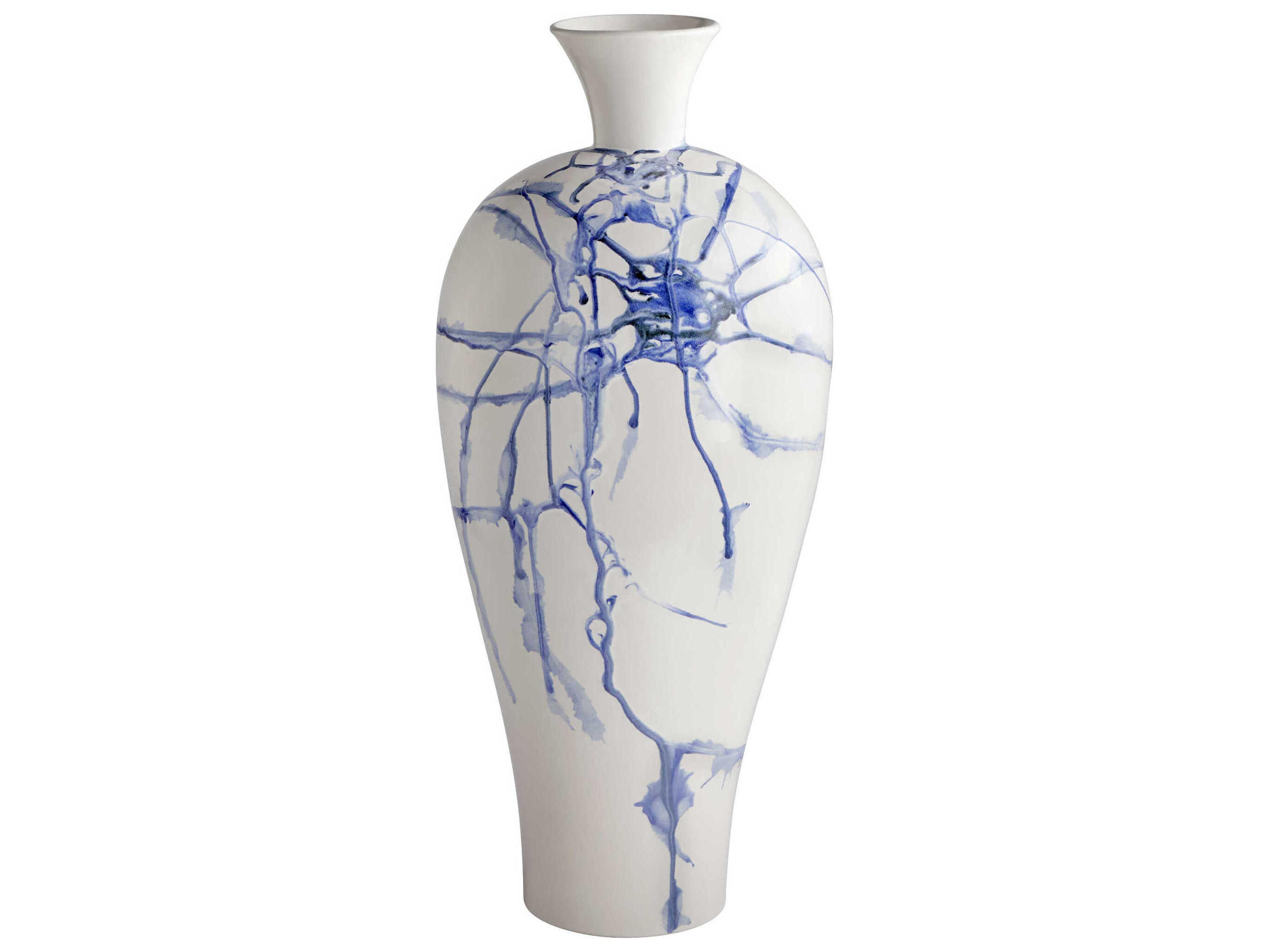 White Cobalt Blue Black Neos Vase