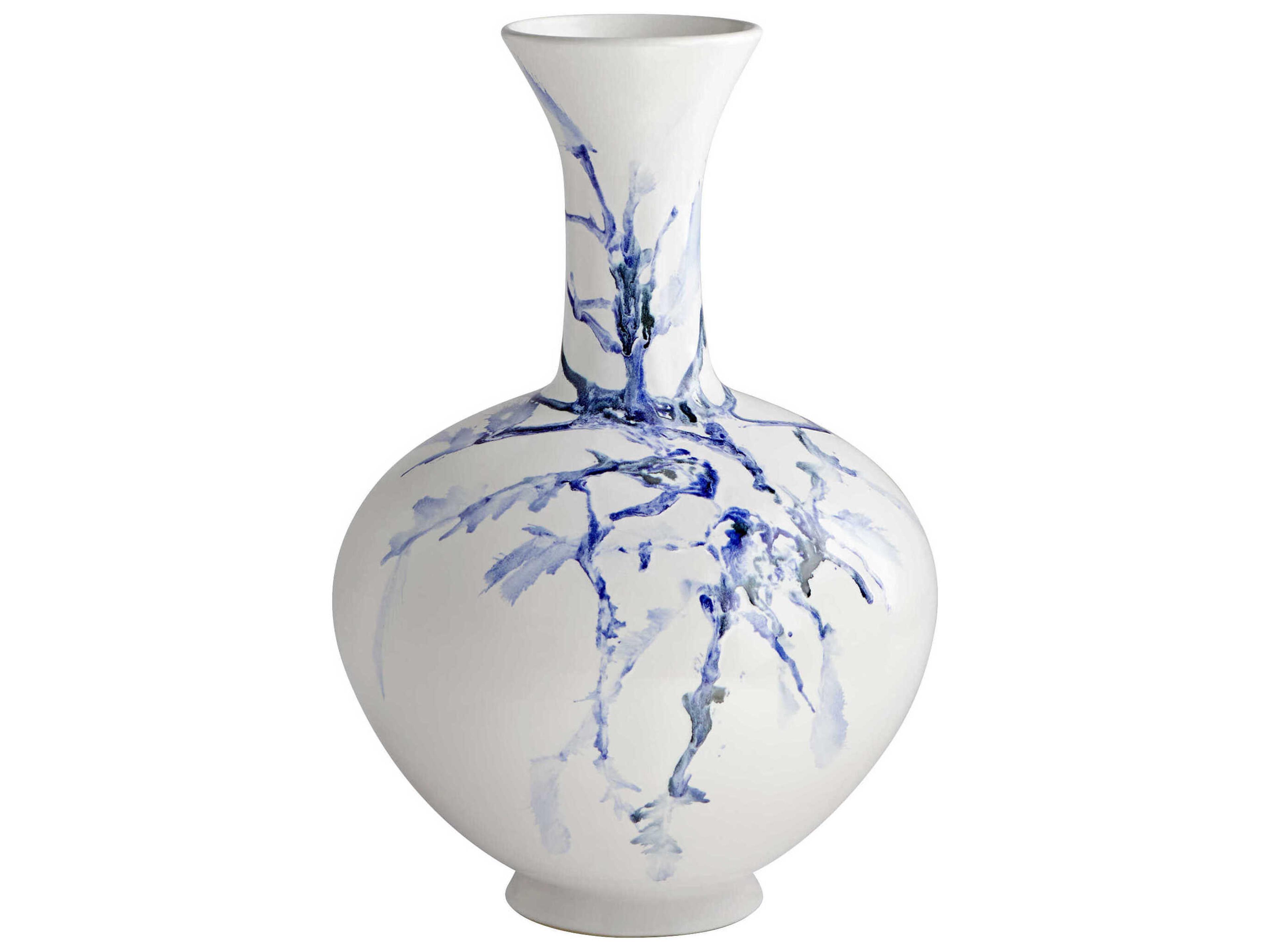 White Cobalt Blue Black Neos Vase