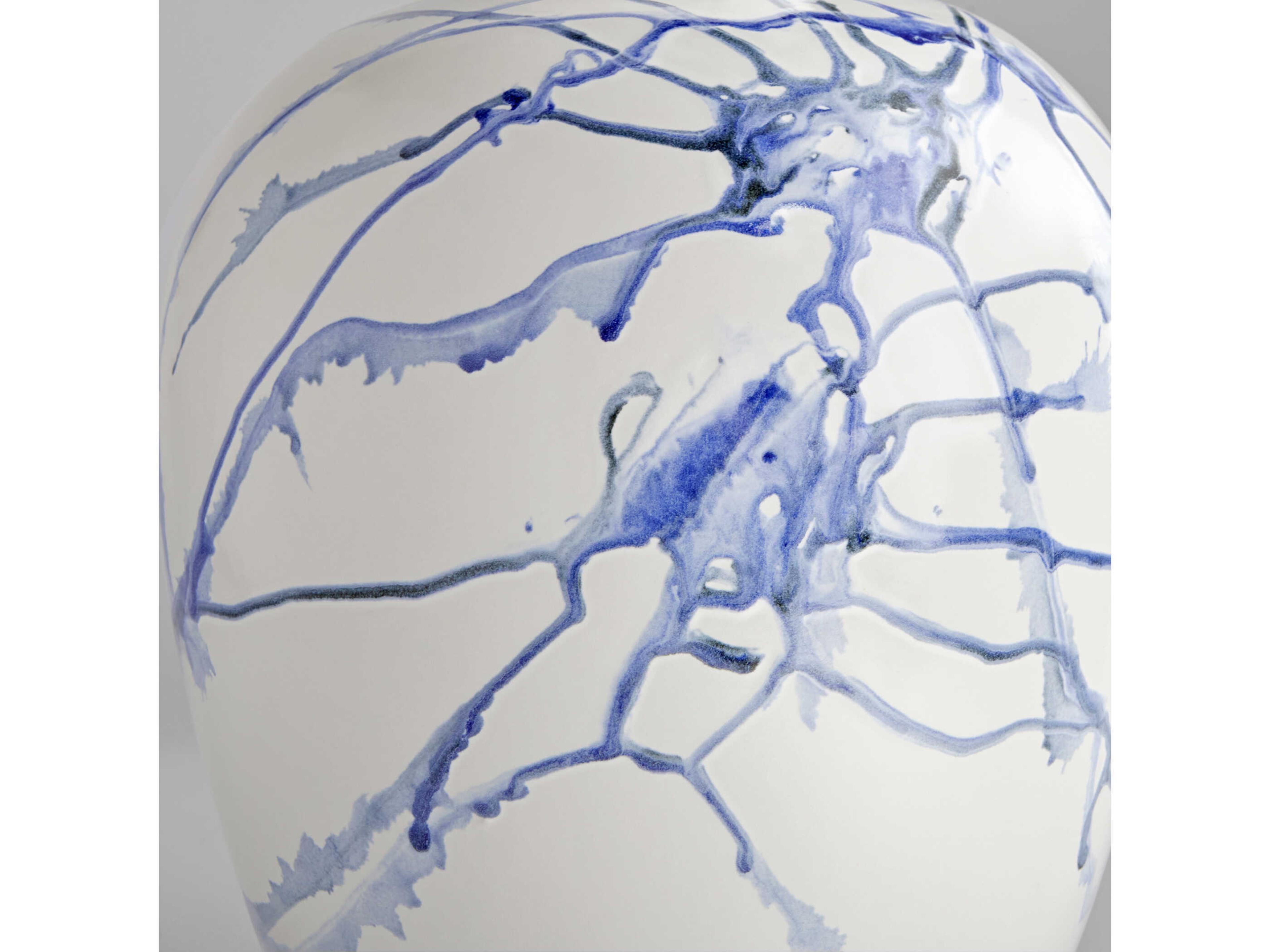 Cyan Design White Cobalt Blue Black Neos Vase