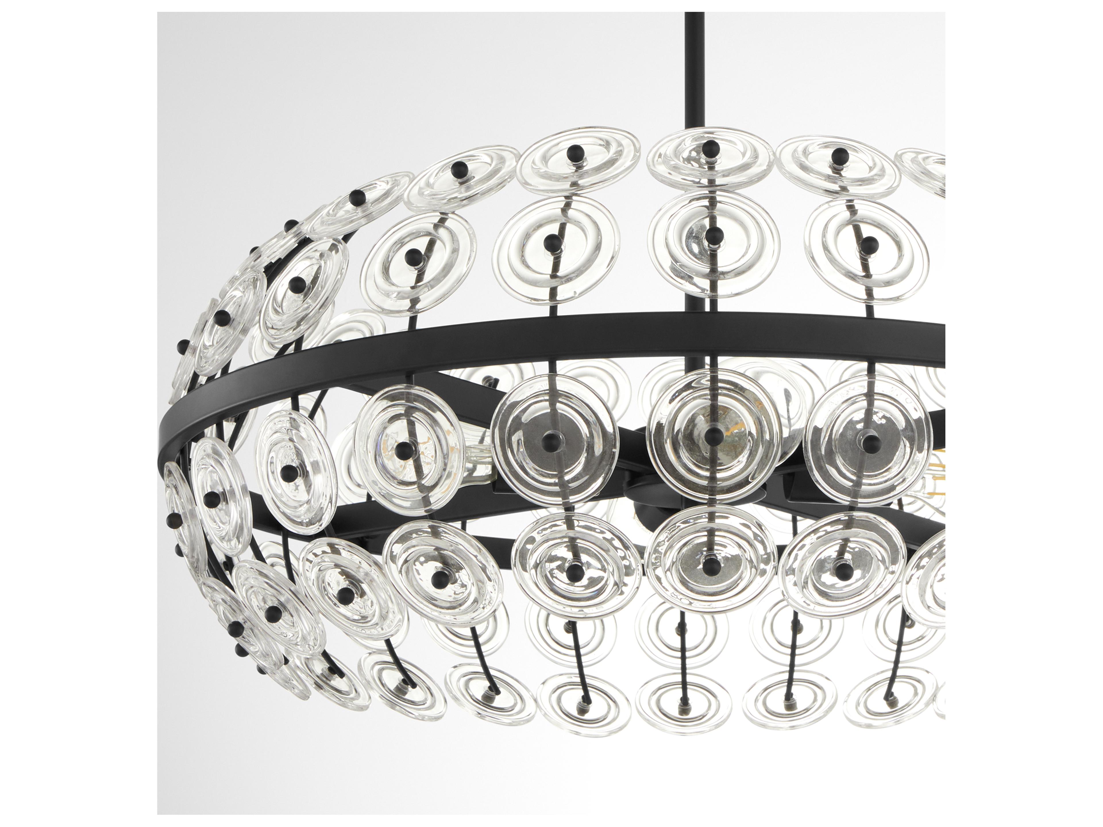 Cyan Design Selena 4-Light Matte Black Round Pendant