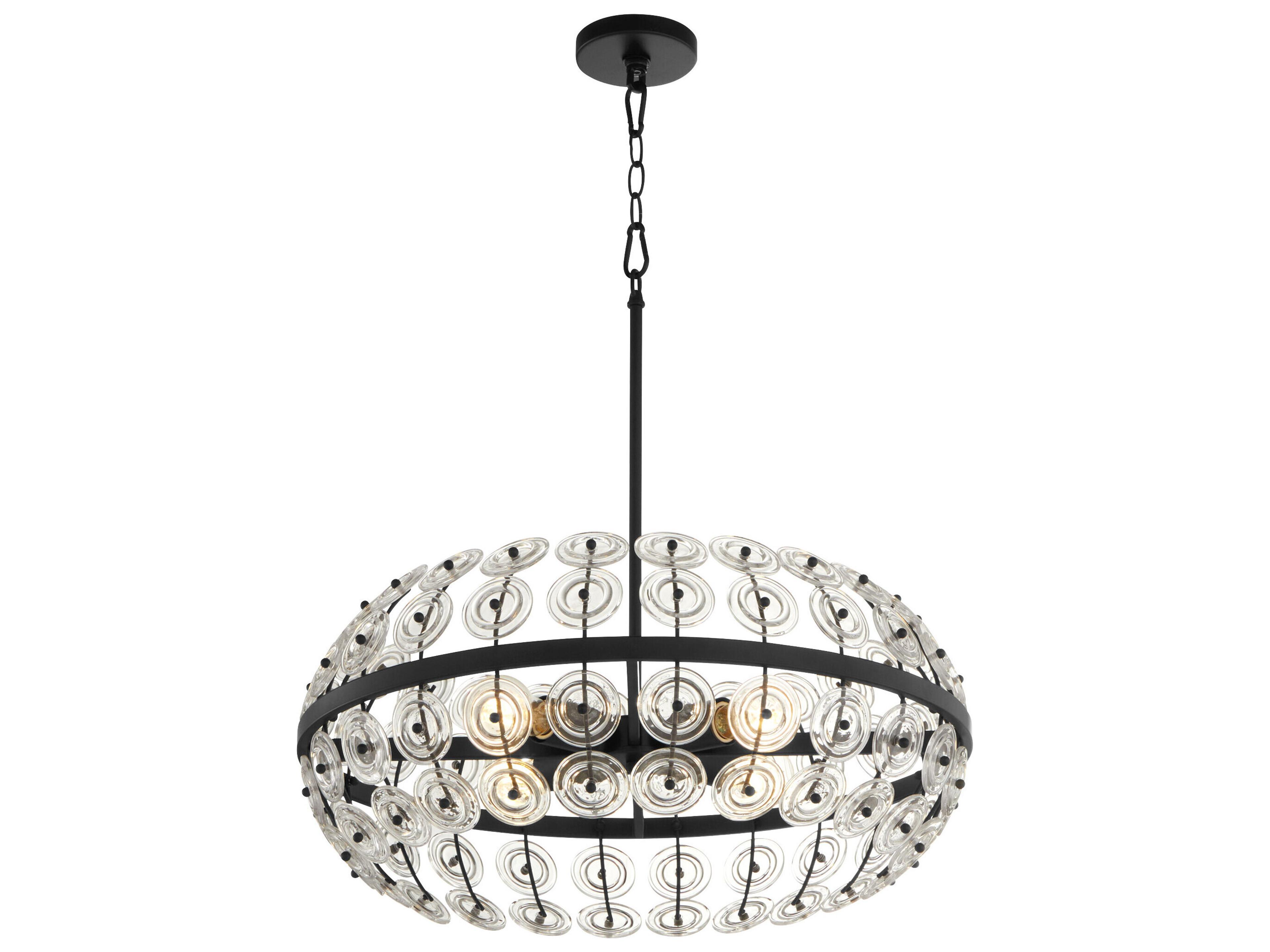 Cyan Design Selena 4-Light Matte Black Round Pendant