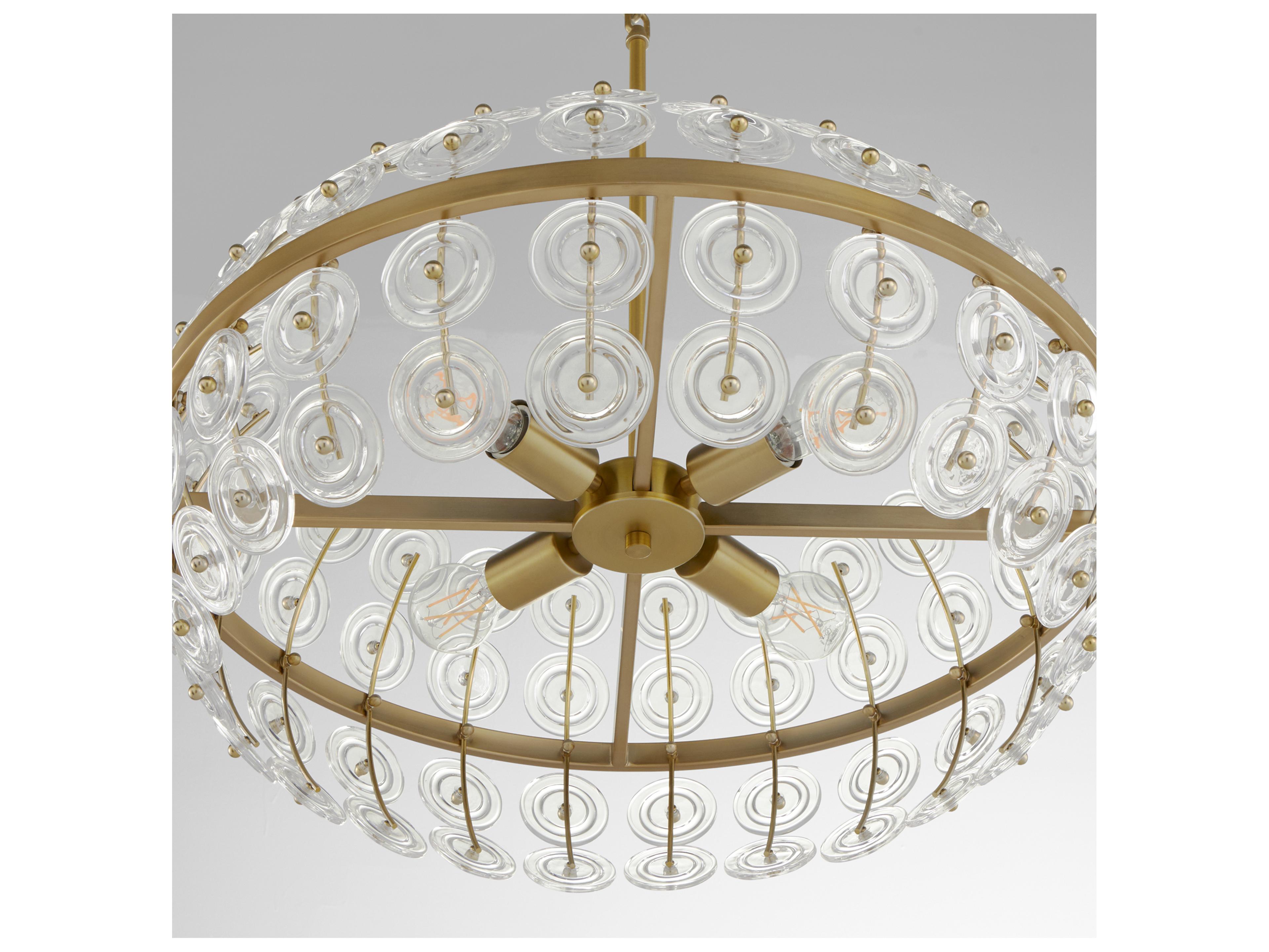 Cyan Design Selena Aged Brass Round Pendant