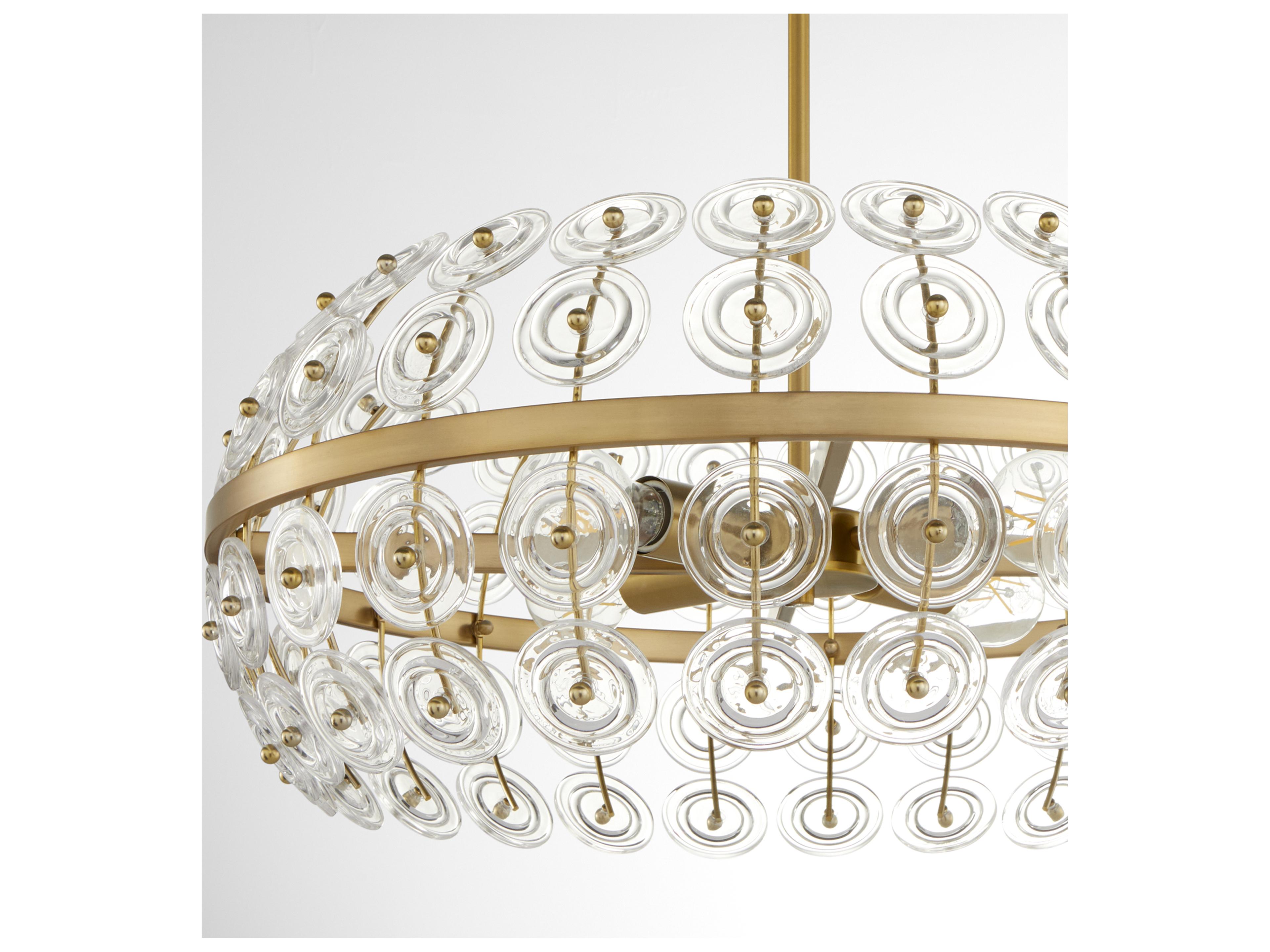 Cyan Design Selena Aged Brass Round Pendant