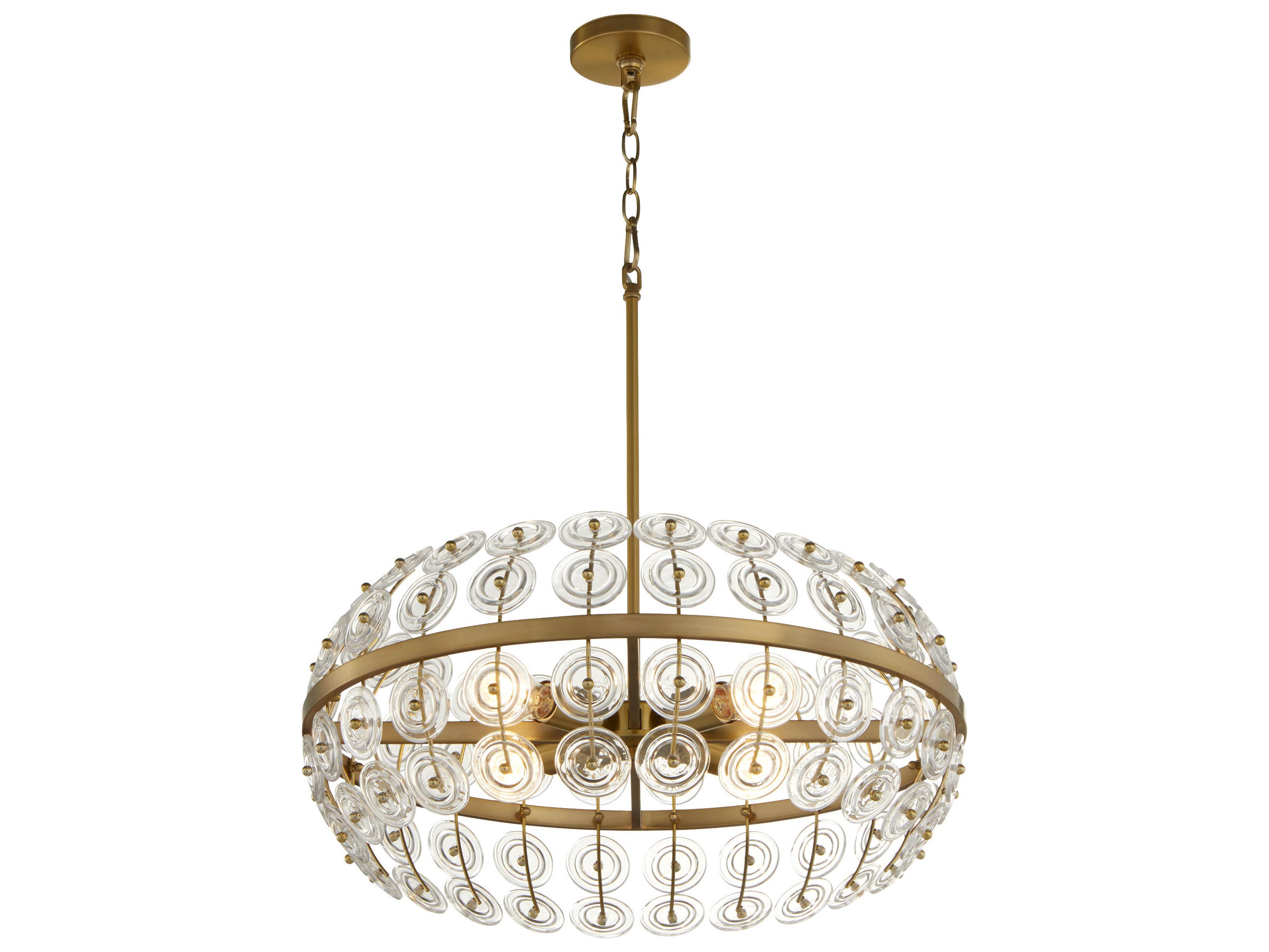 Cyan Design Selena Aged Brass Round Pendant