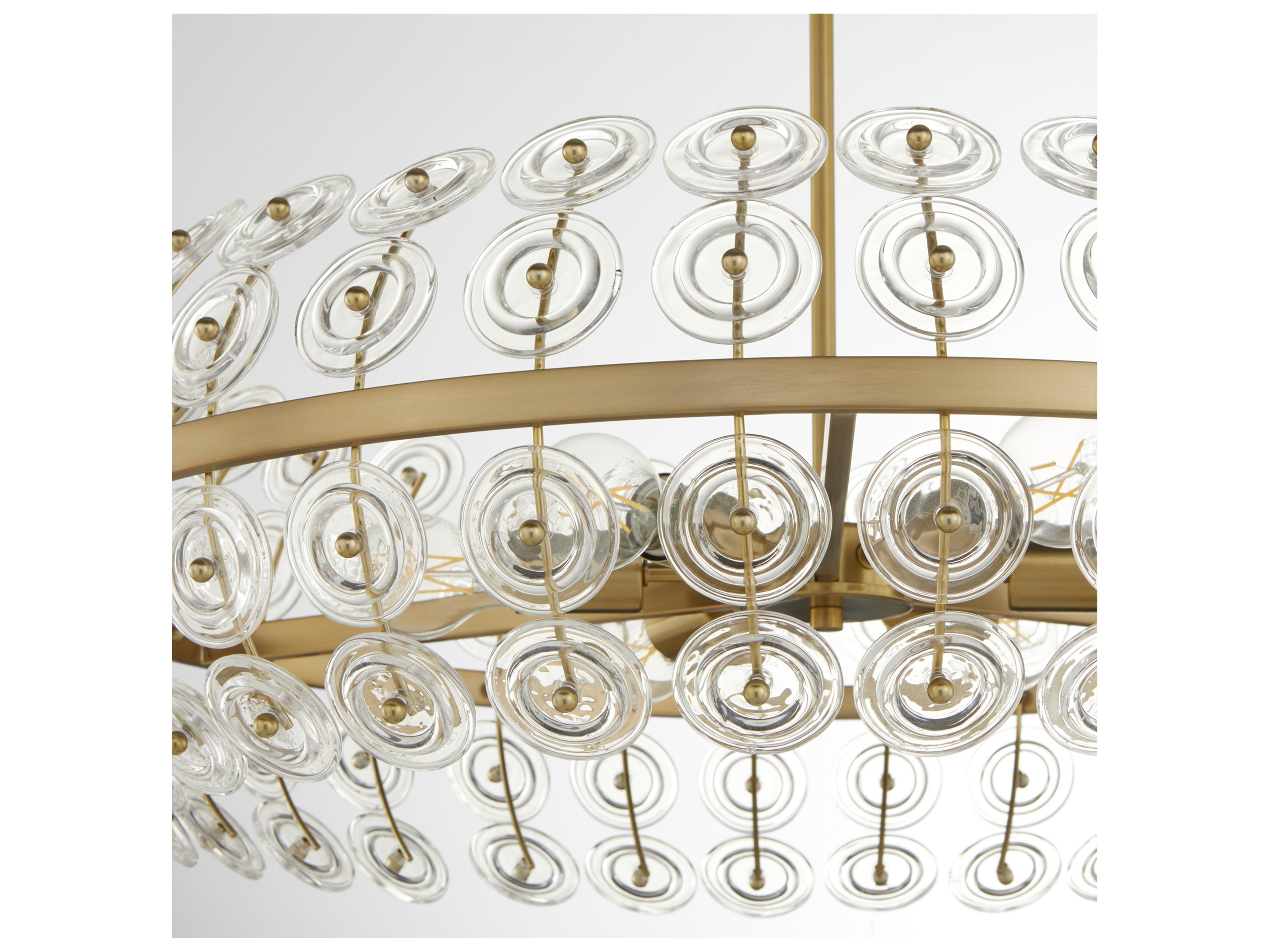 Cyan Design Selena Aged Brass Round Pendant