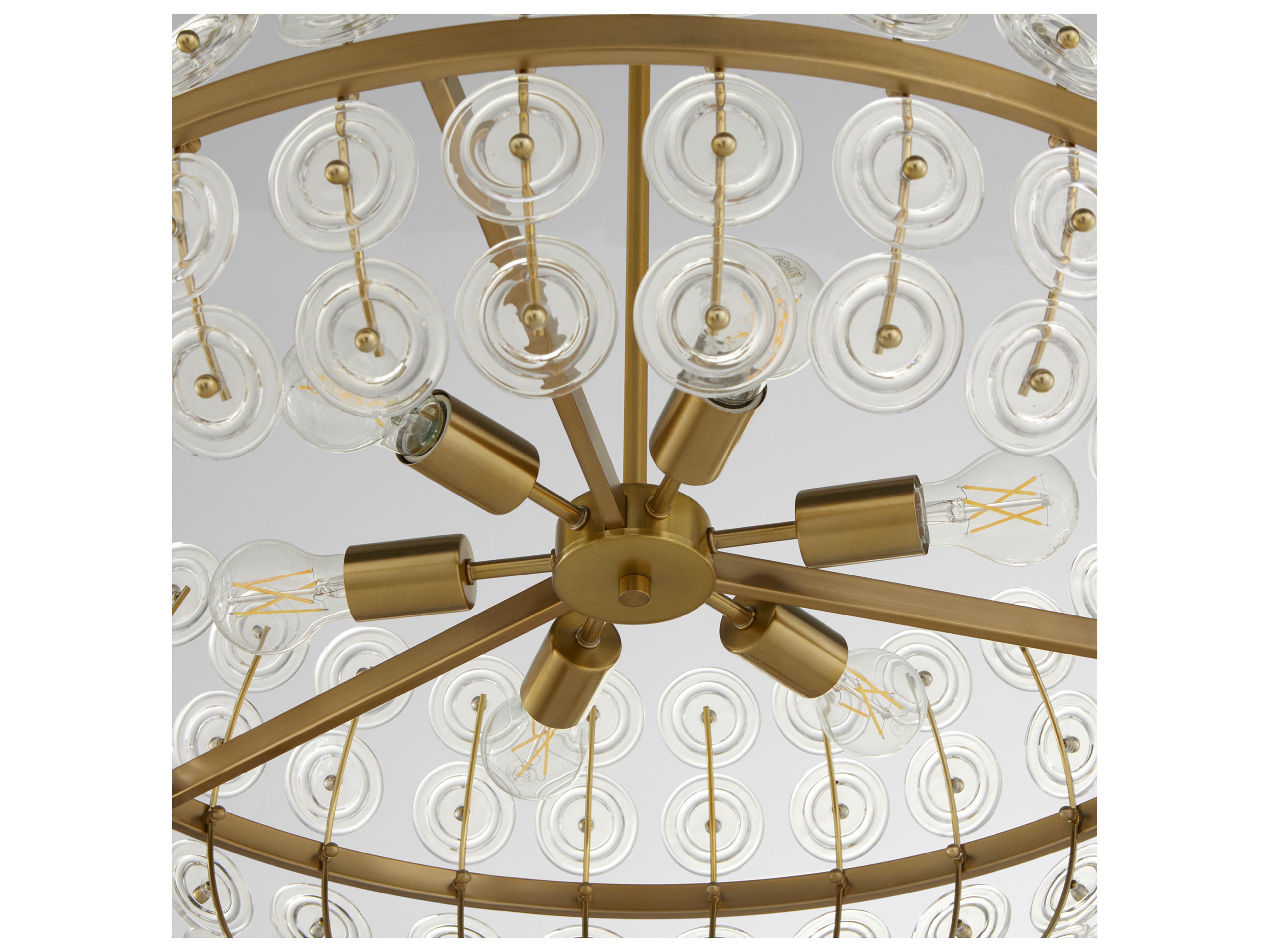 Cyan Design Selena Aged Brass Round Pendant