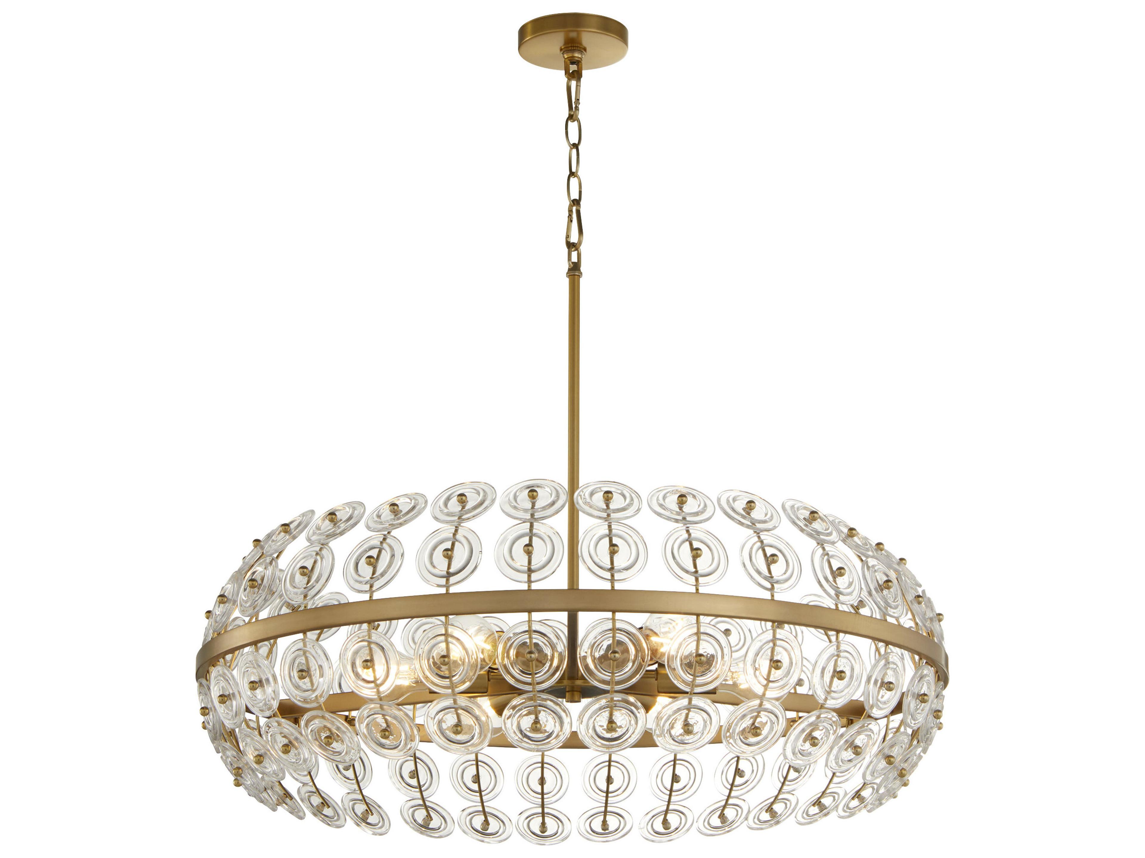 Cyan Design Selena Aged Brass Round Pendant