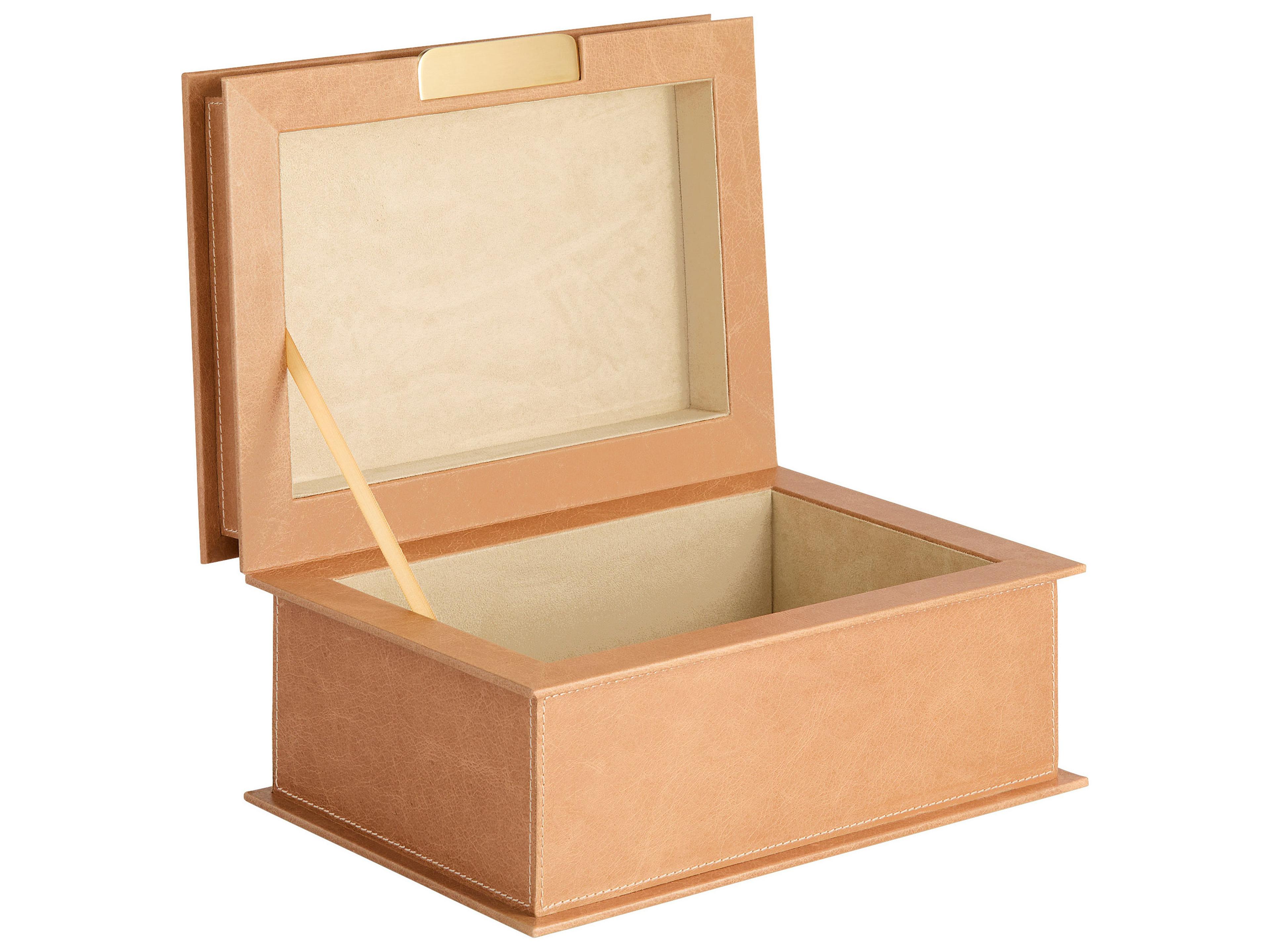 Cyan Design Garcia Palomino Tan Antique Brass Jewelry Box