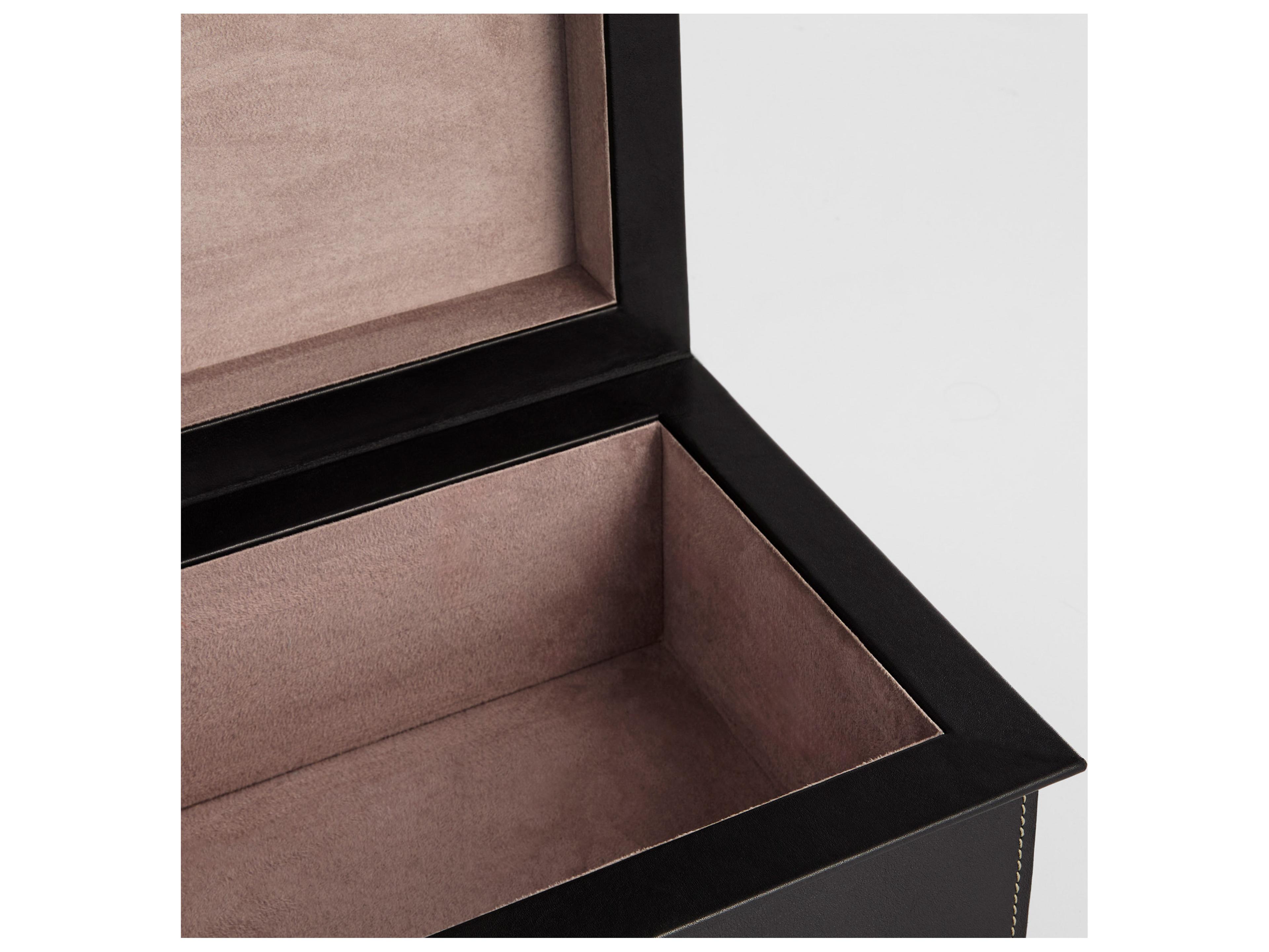 Cyan Design Garcia Black Grey Antique Brass Jewelry Box