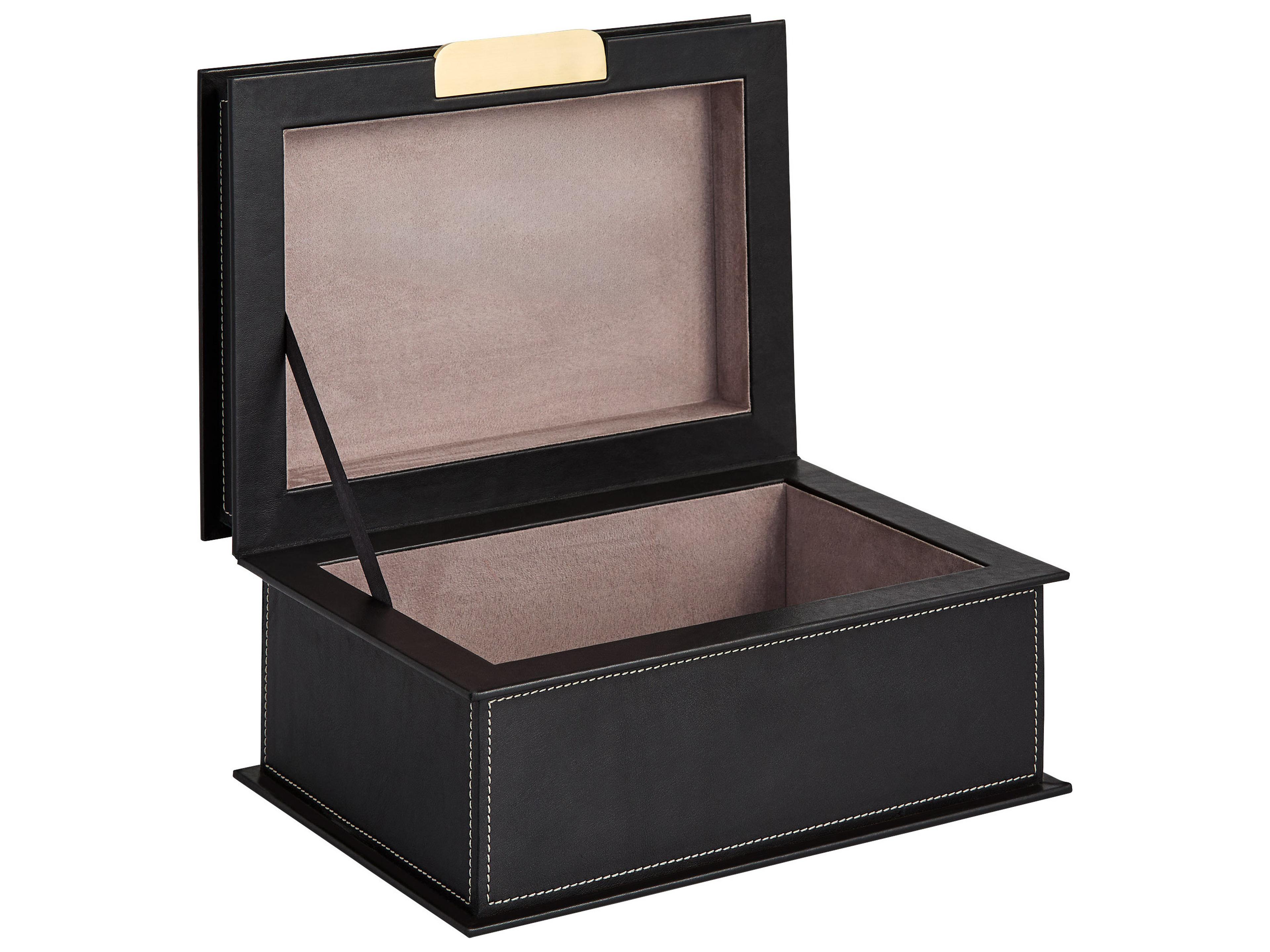 Cyan Design Garcia Black Grey Antique Brass Jewelry Box