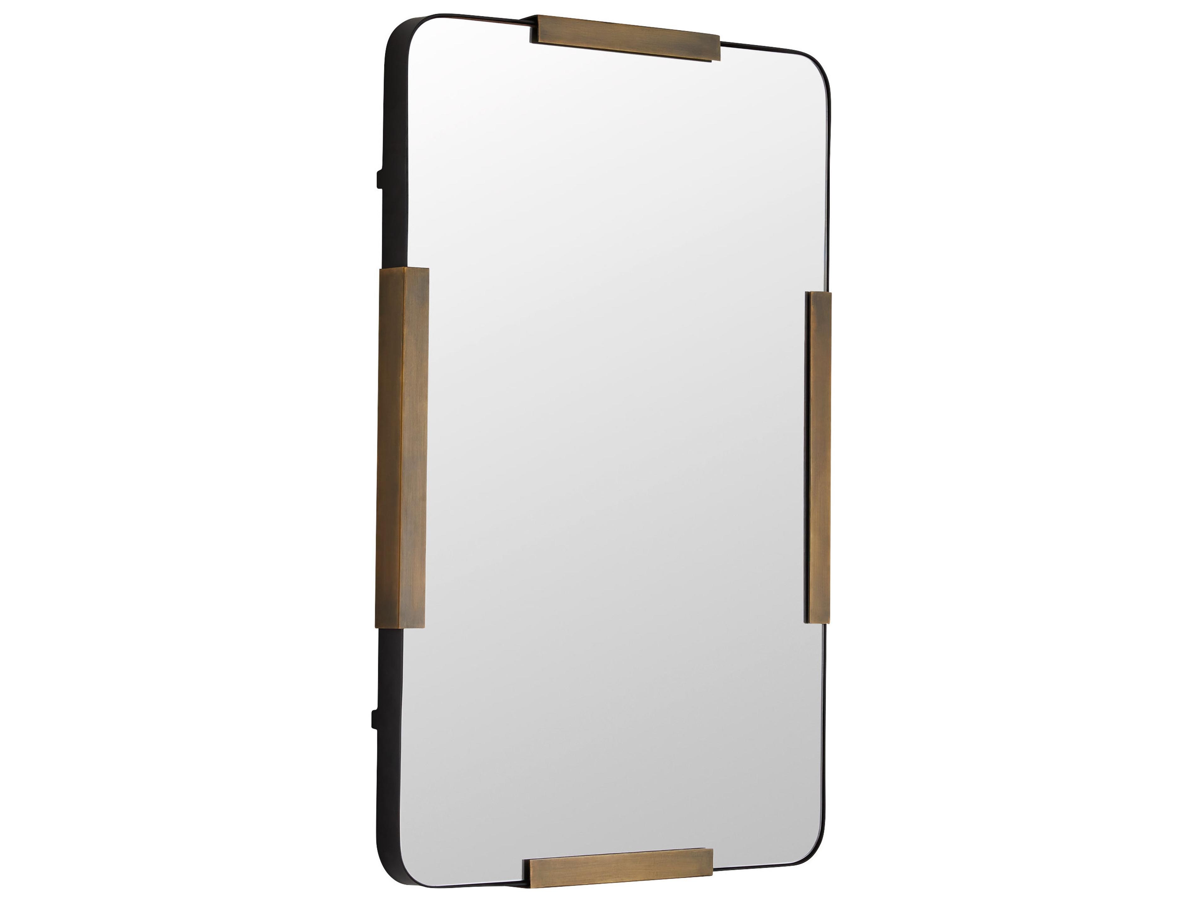 Speculo Antique Brass Wall Mirror Rectangular