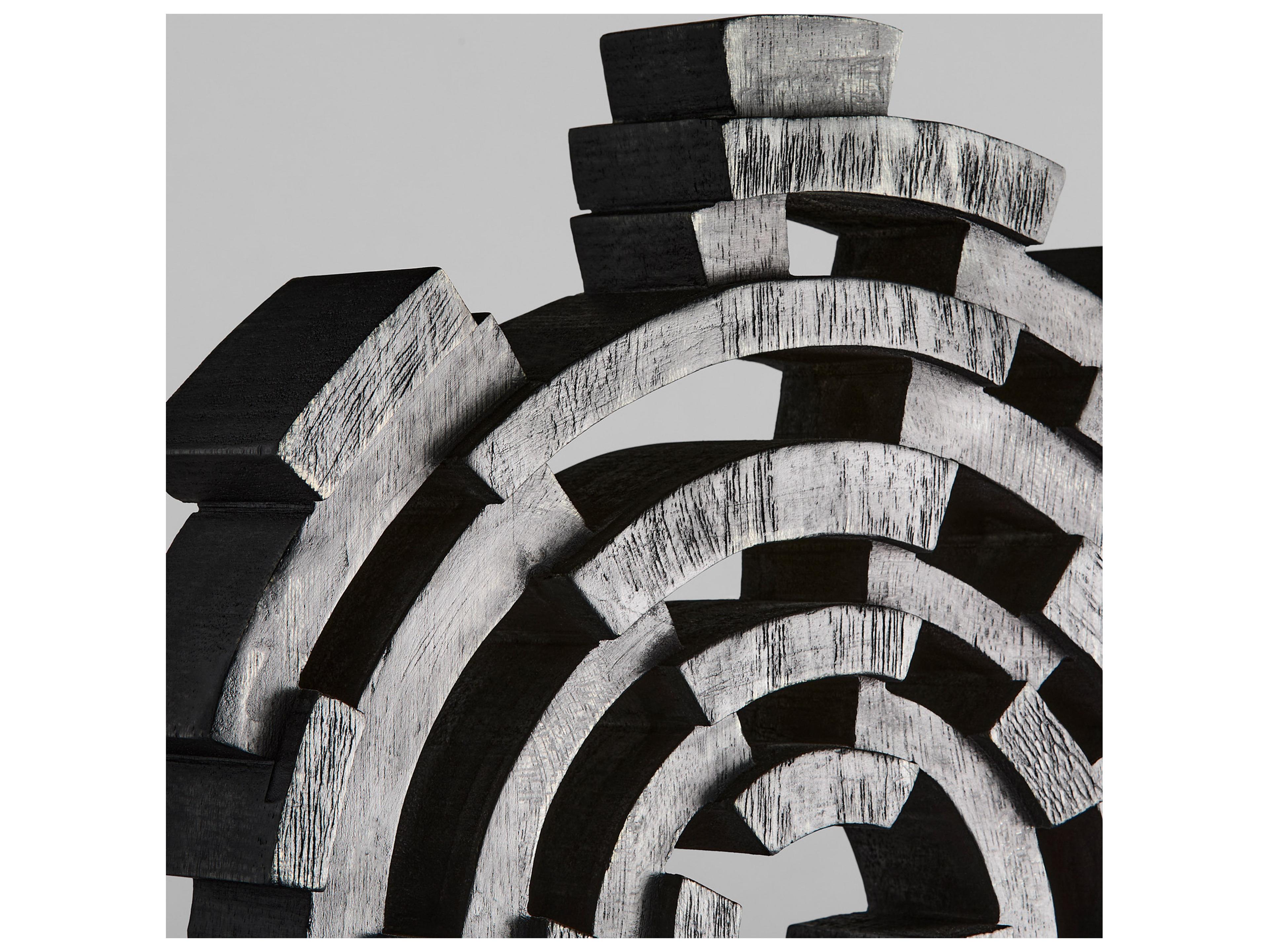 Cyan Design Vortex Black Walnut Sculpture