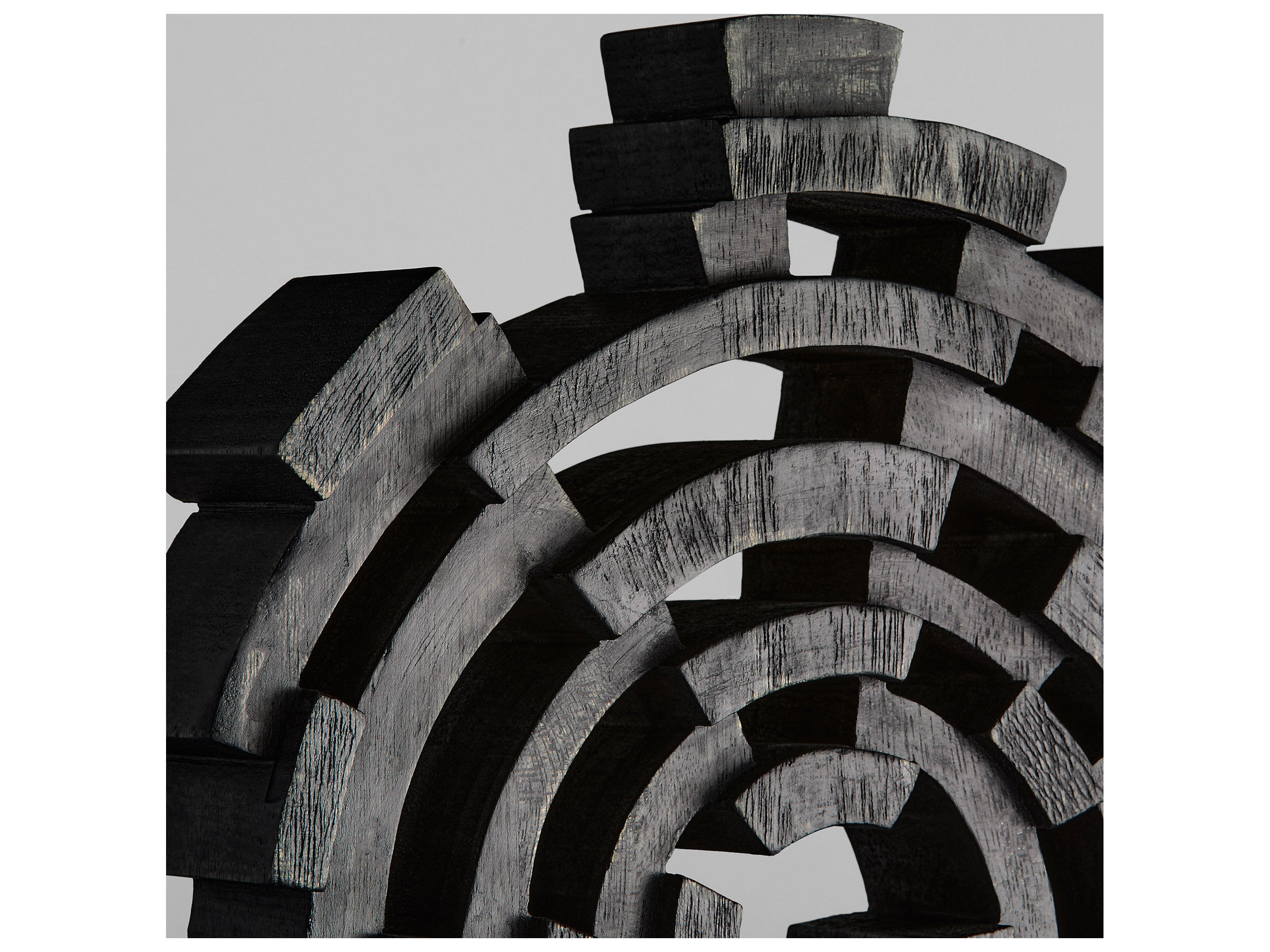 Cyan Design Vortex Black Walnut Sculpture