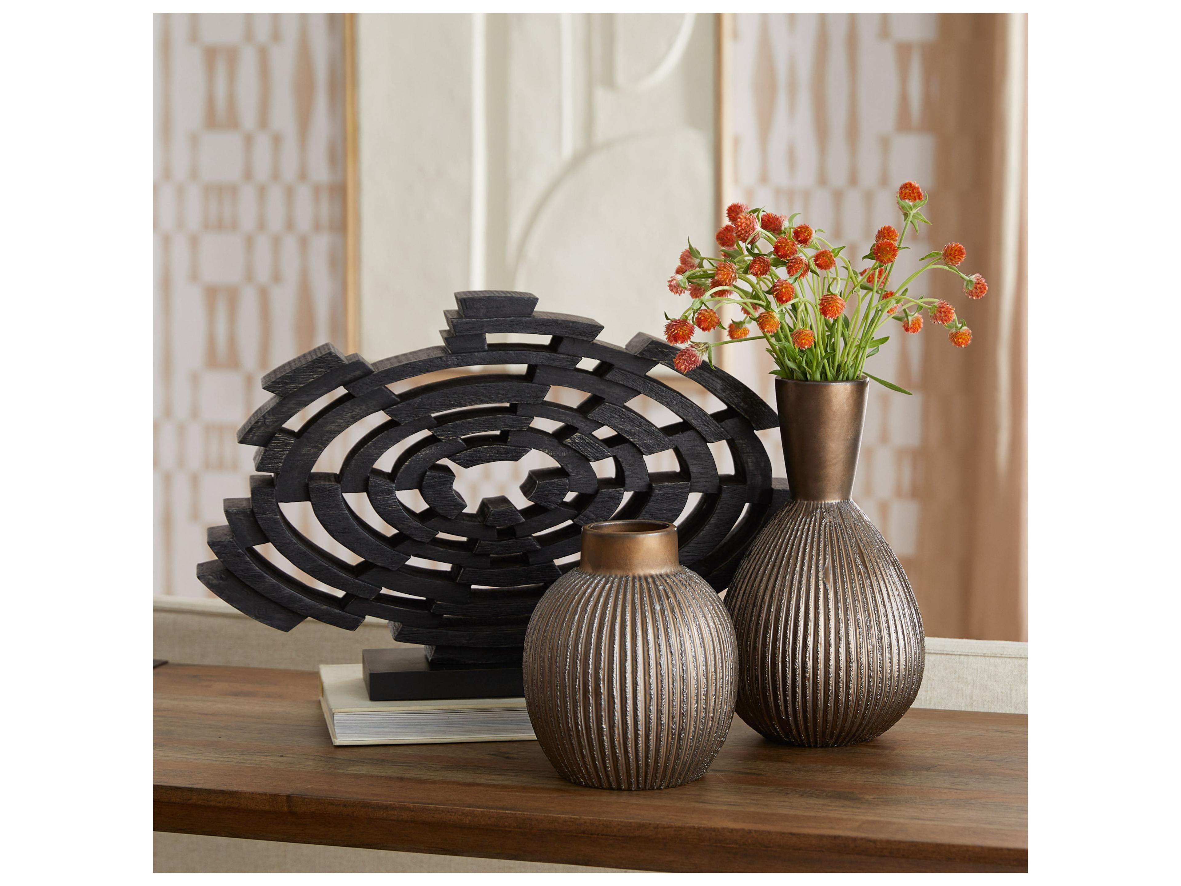 Cyan Design Vortex Black Walnut Sculpture