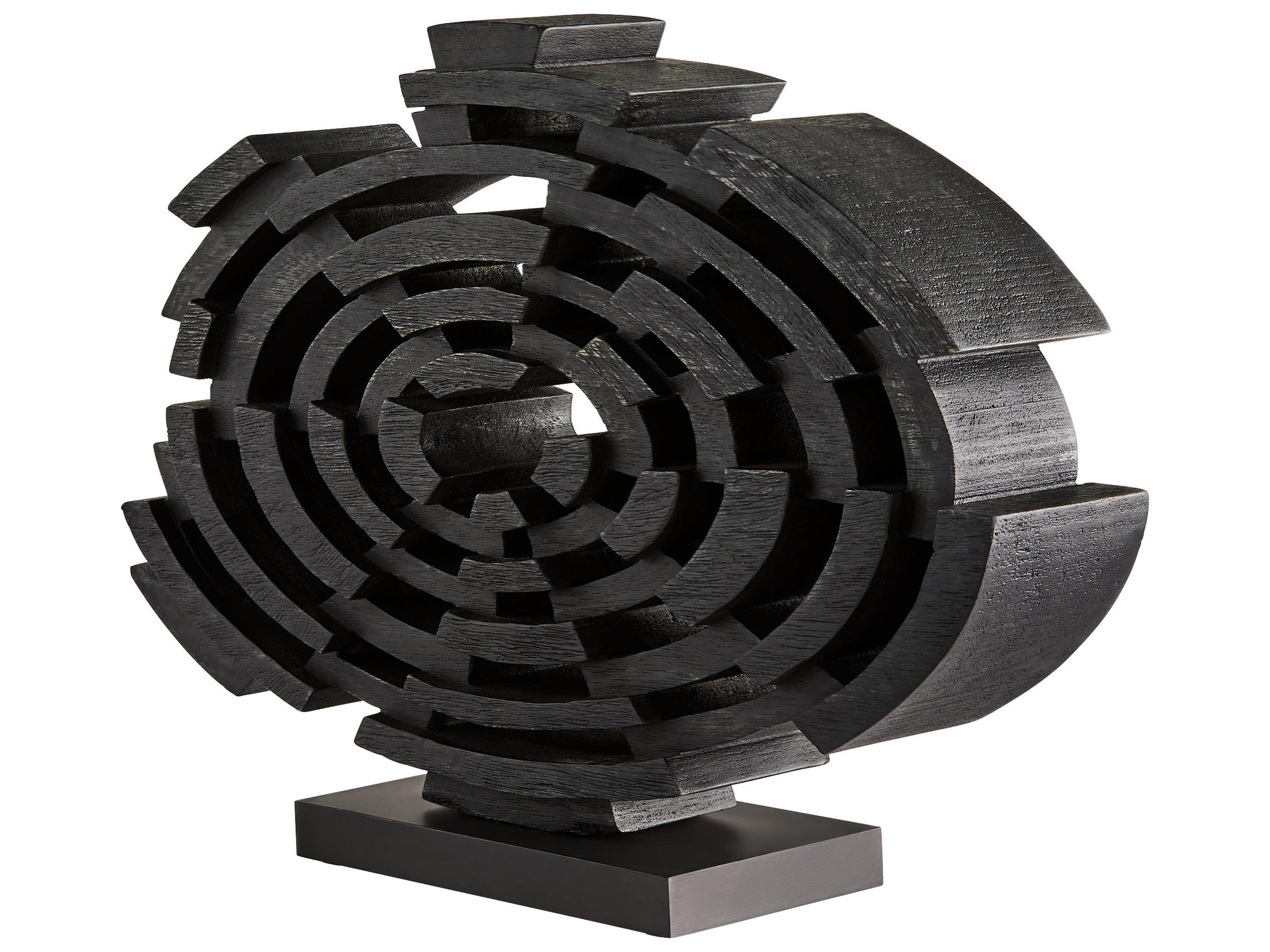 Cyan Design Vortex Black Walnut Sculpture