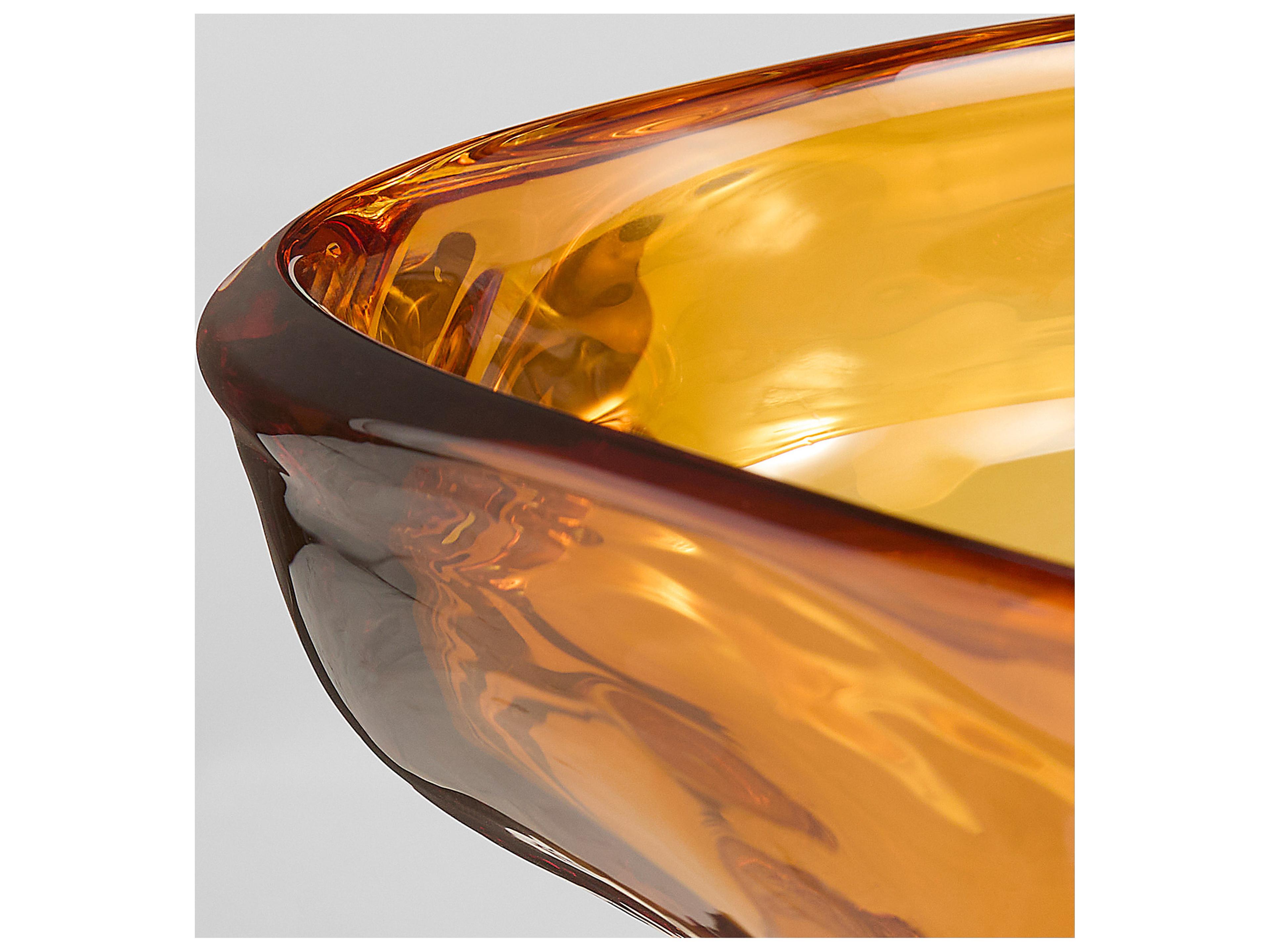 Cyan Design Alistair Amber Clear Decorative Plate