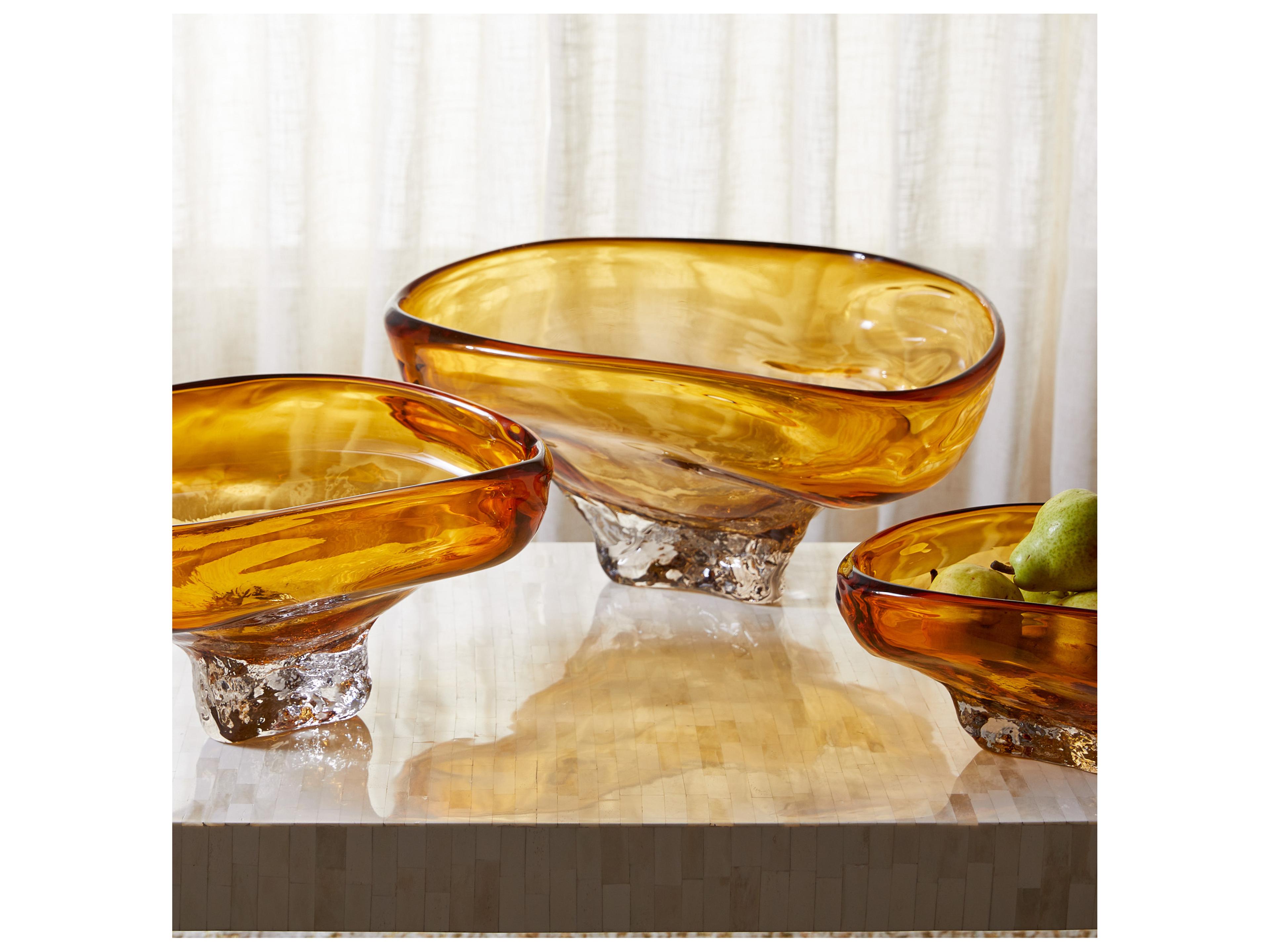 Cyan Design Alistair Amber Clear Decorative Plate