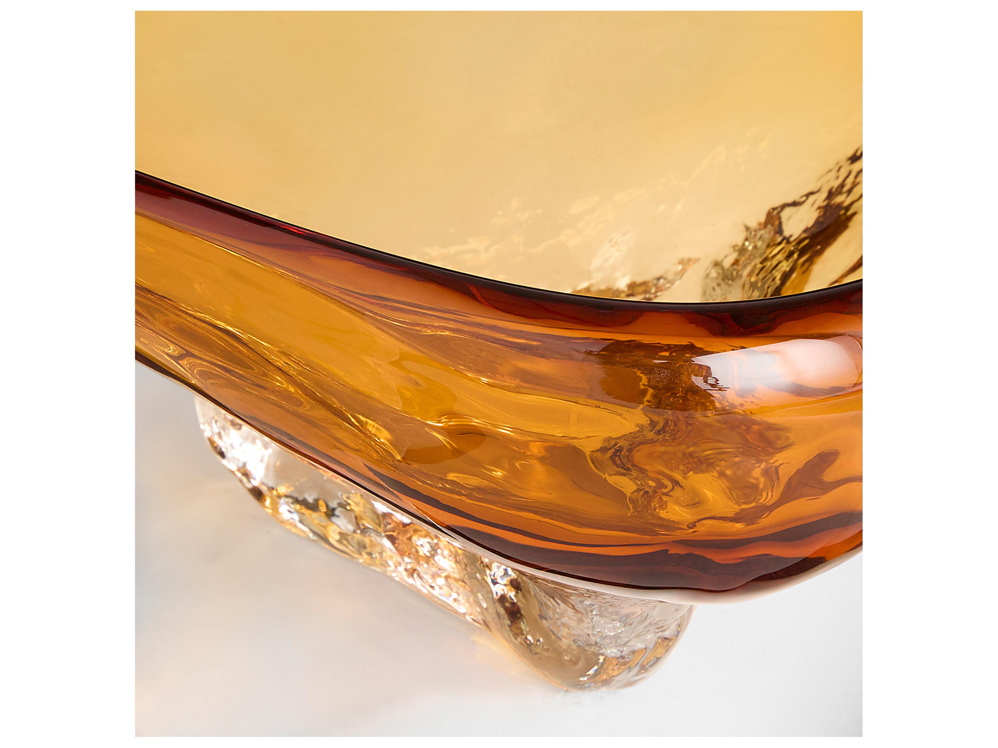 Cyan Design Alistair Amber Clear Decorative Plate