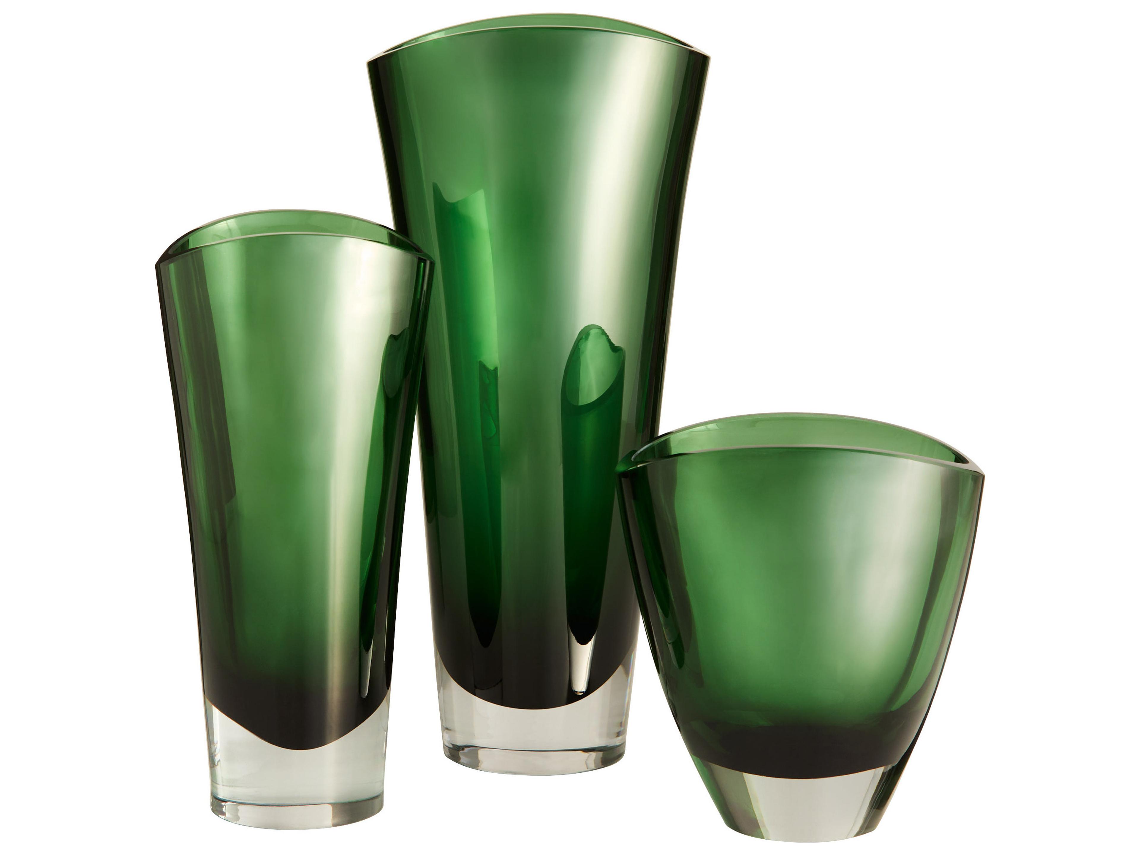 Cyan Design Muzo Emerald Green Clear Vase