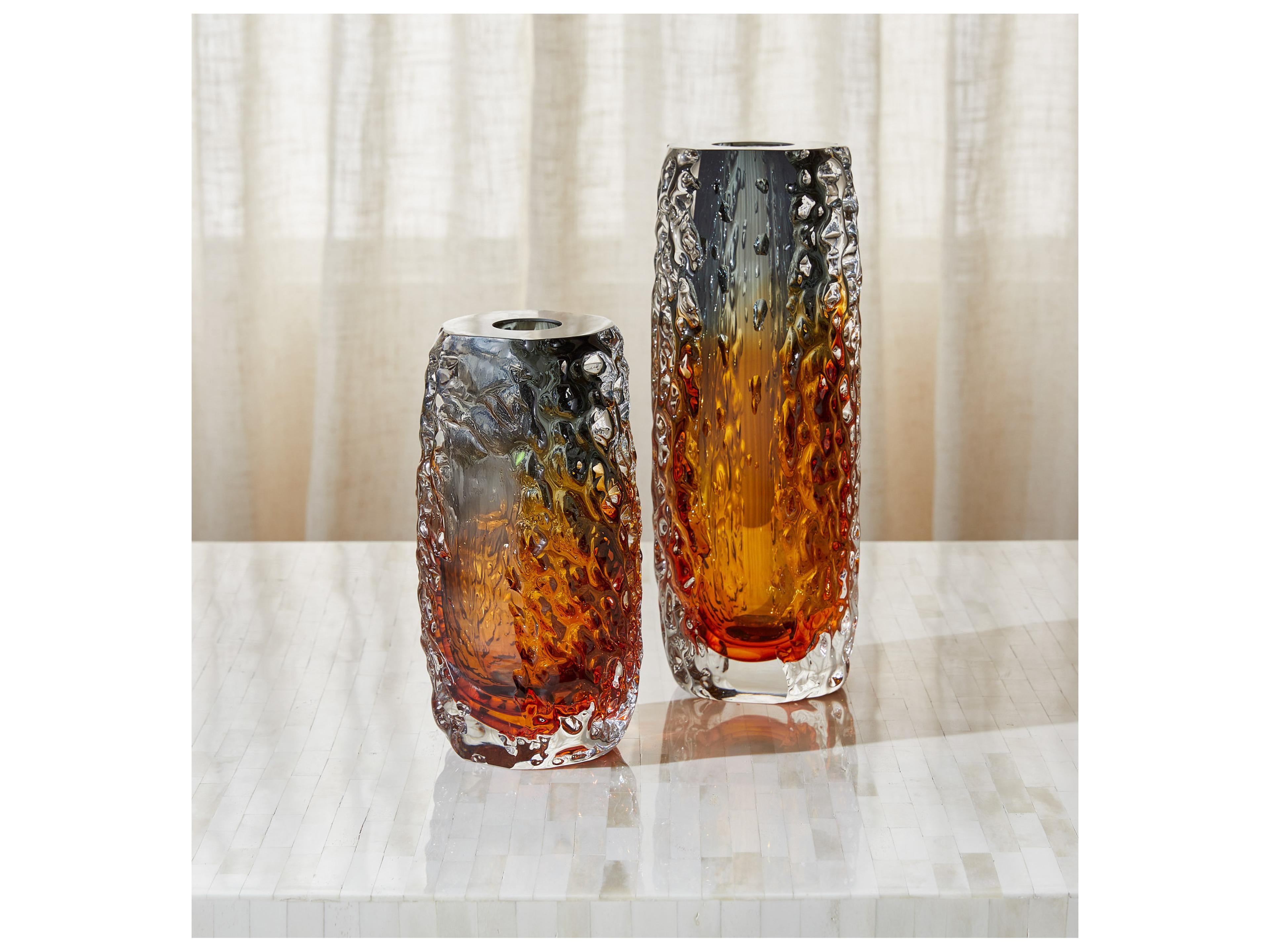 Cyan Design Tramonto Smoke Amber Vase