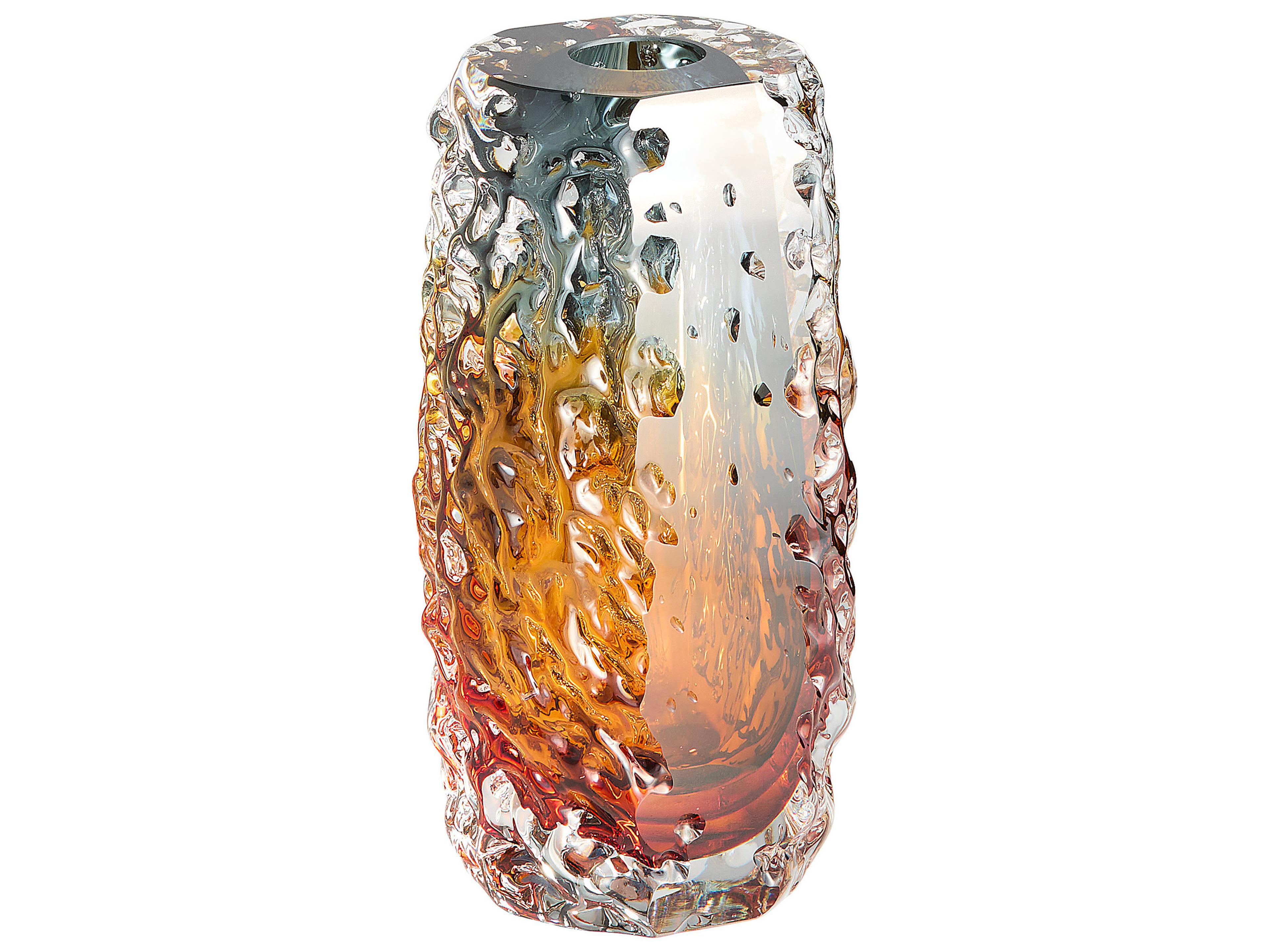 Tramonto Smoke Amber Vase