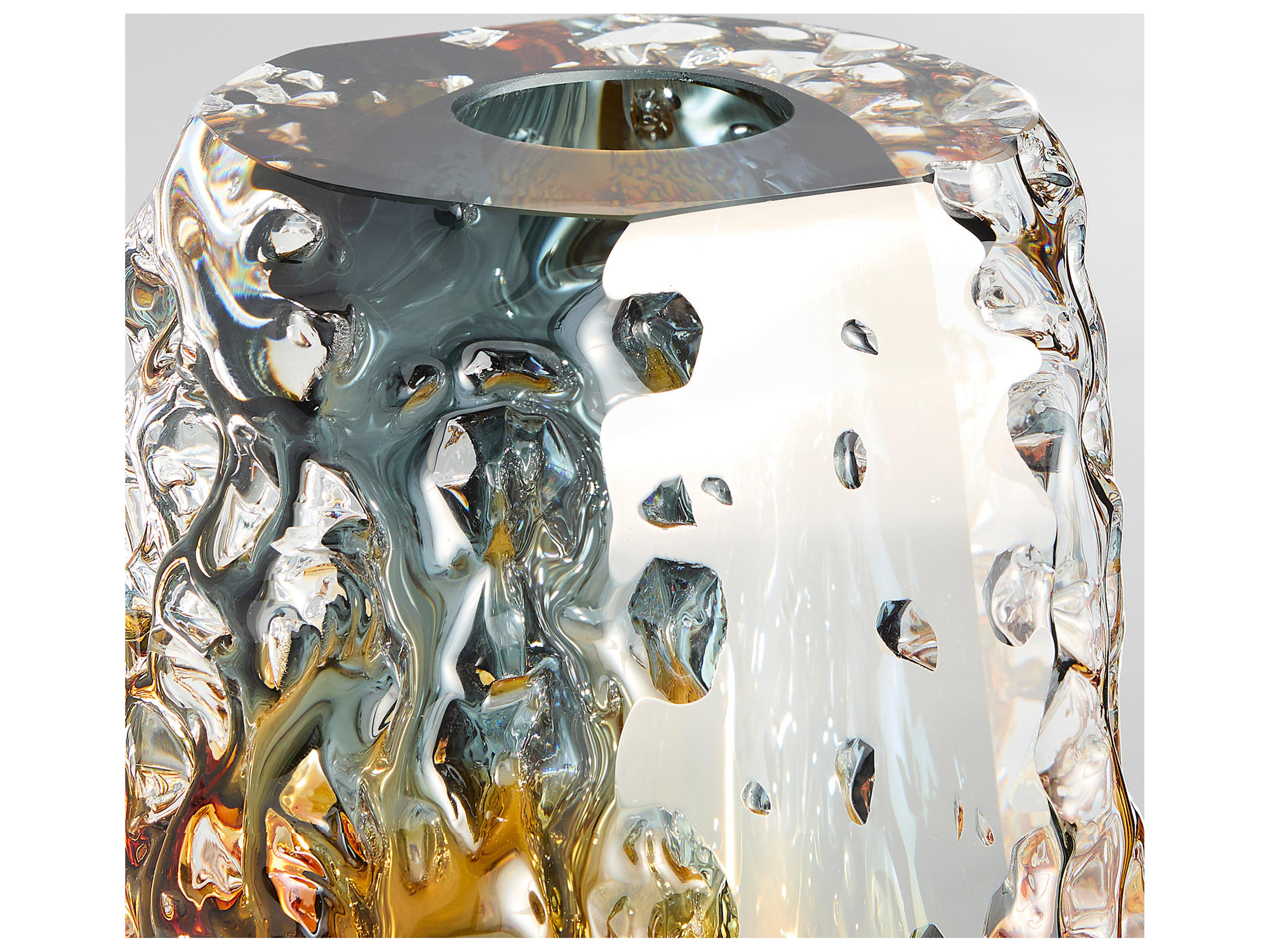 Cyan Design Tramonto Smoke Amber Vase