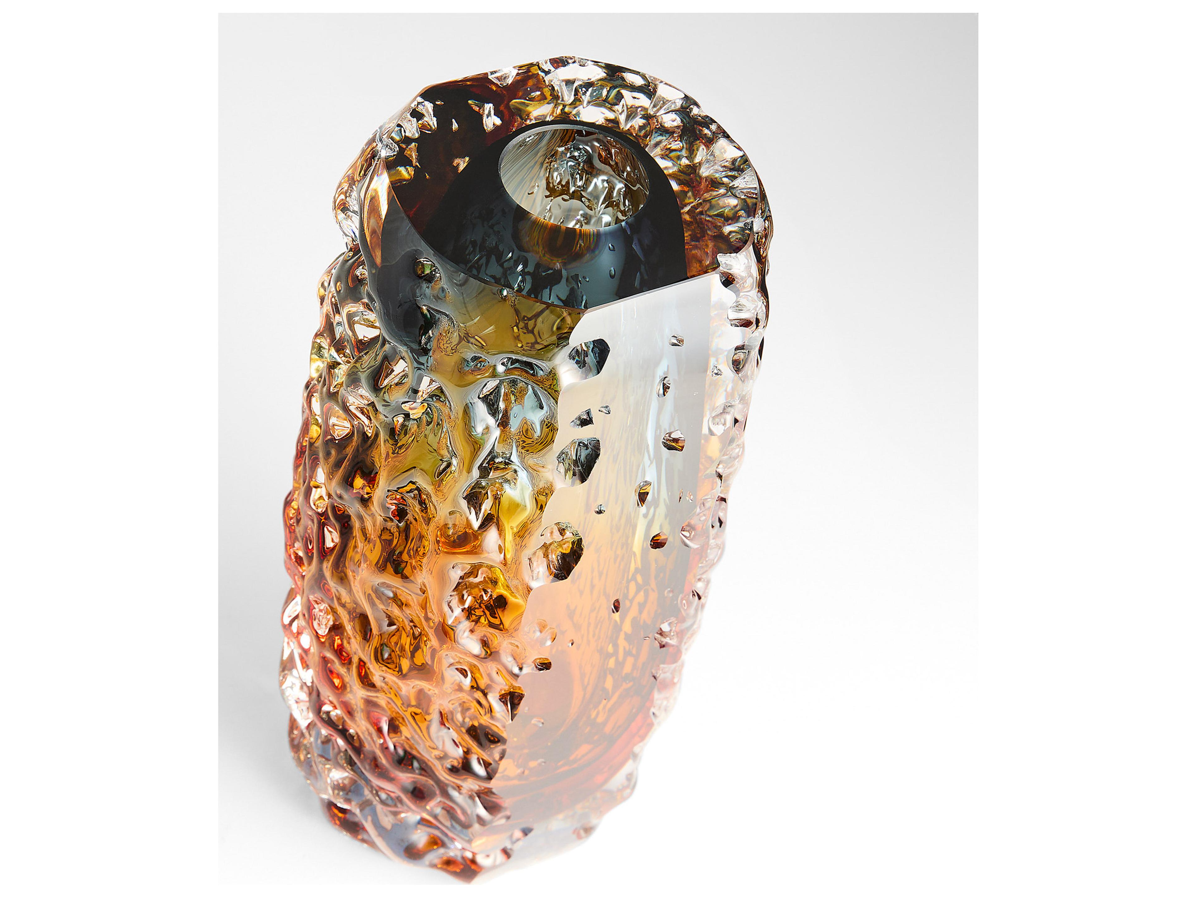Cyan Design Tramonto Smoke Amber Vase