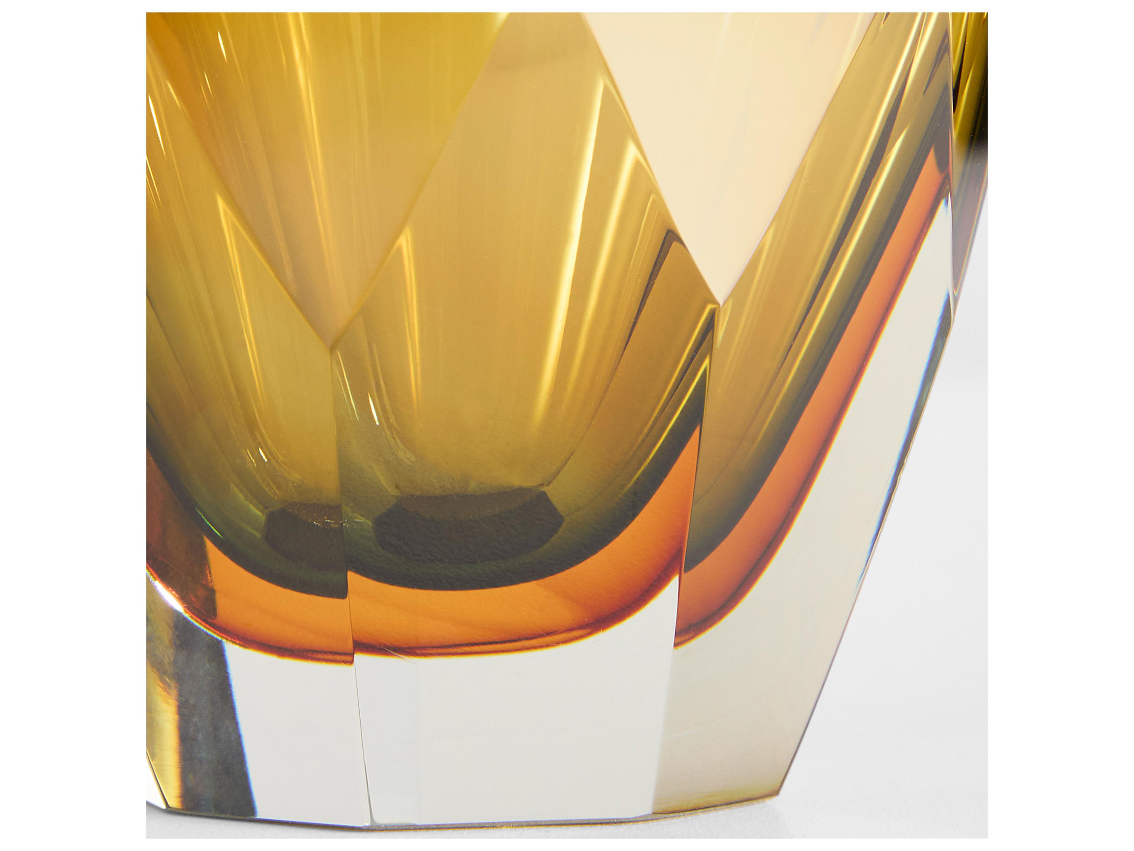 Cyan Design Alba Blue Amber Orange Vase