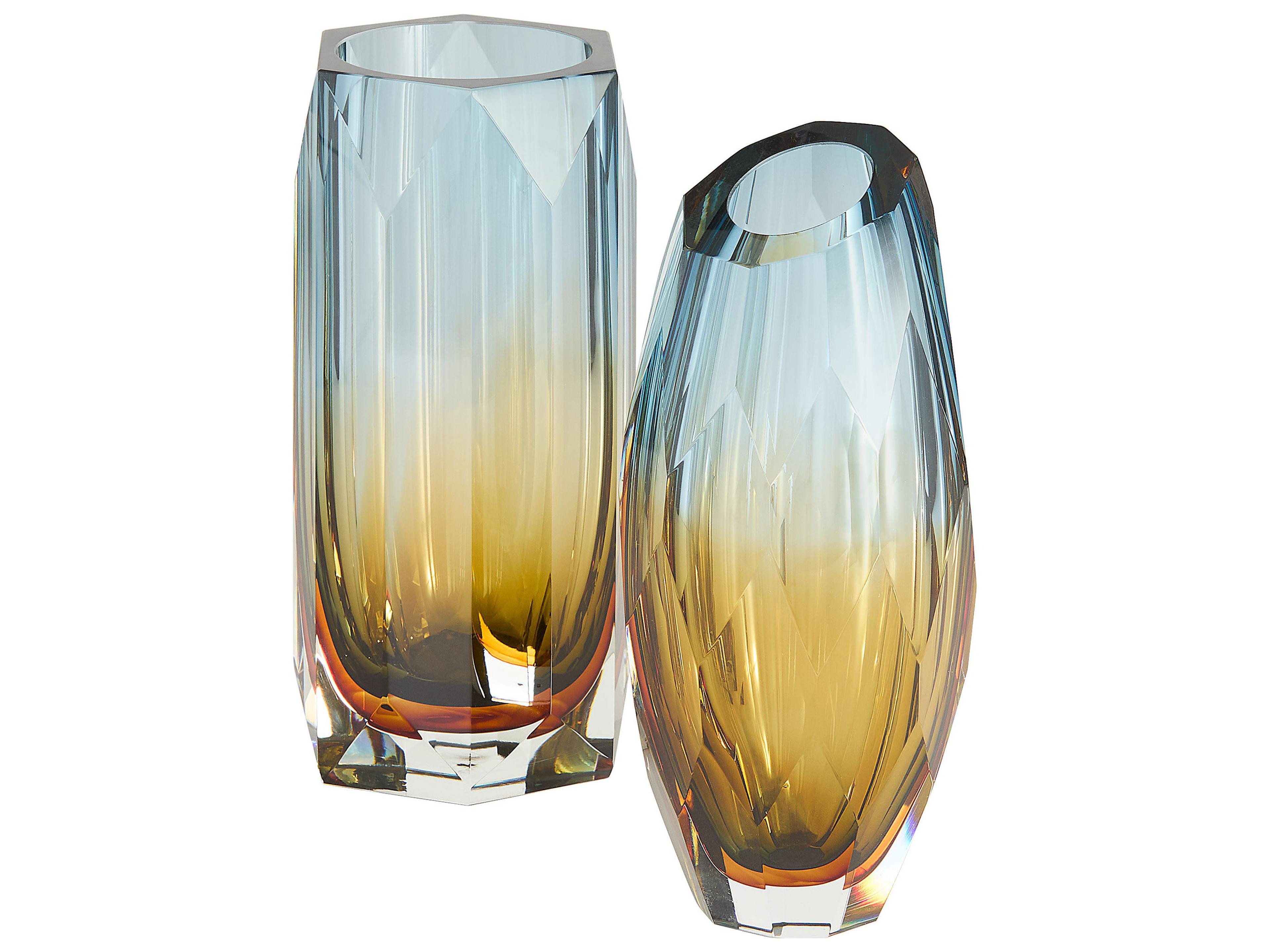 Cyan Design Alba Blue Amber Orange Vase