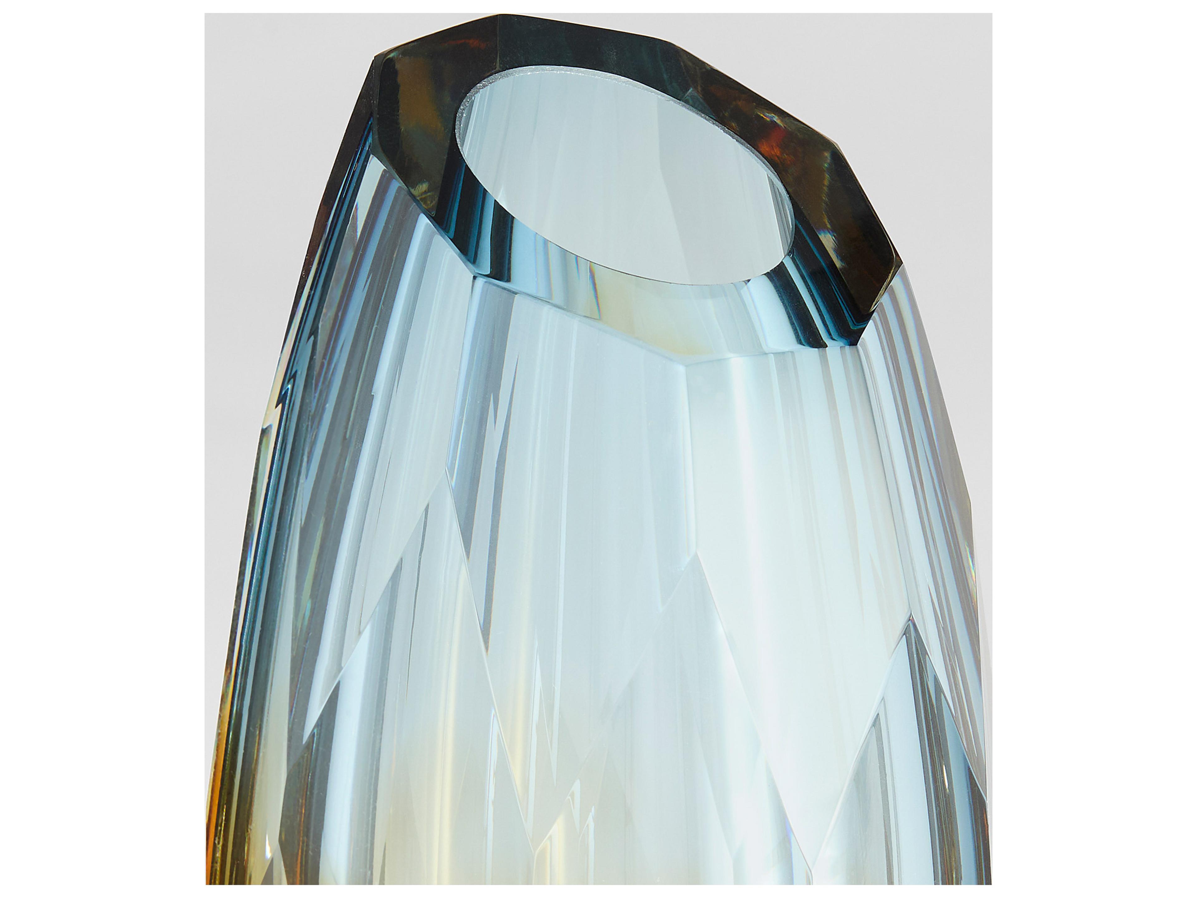 Cyan Design Alba Blue Amber Orange Vase