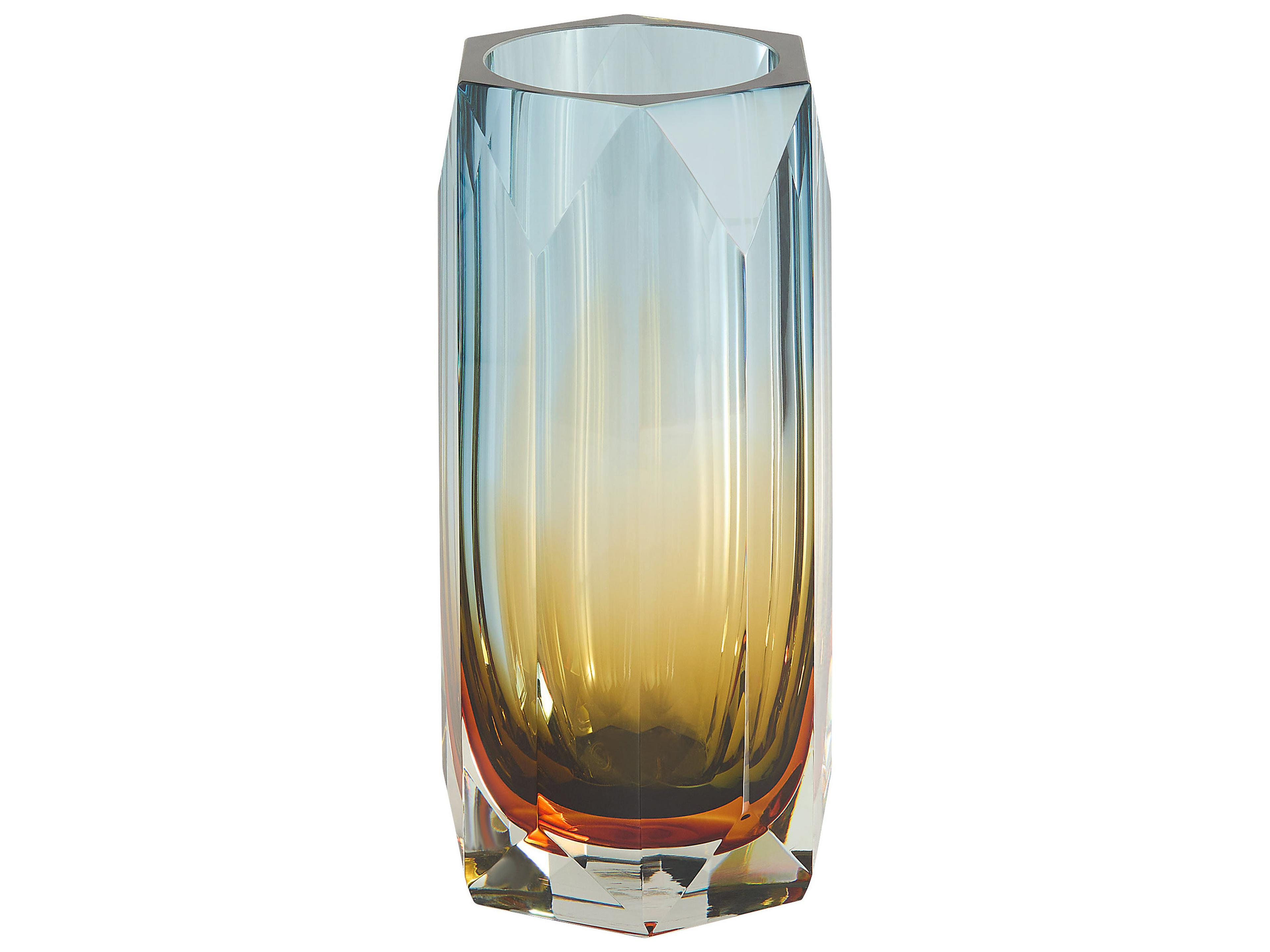 Cyan Design Alba Blue Amber Orange Vase